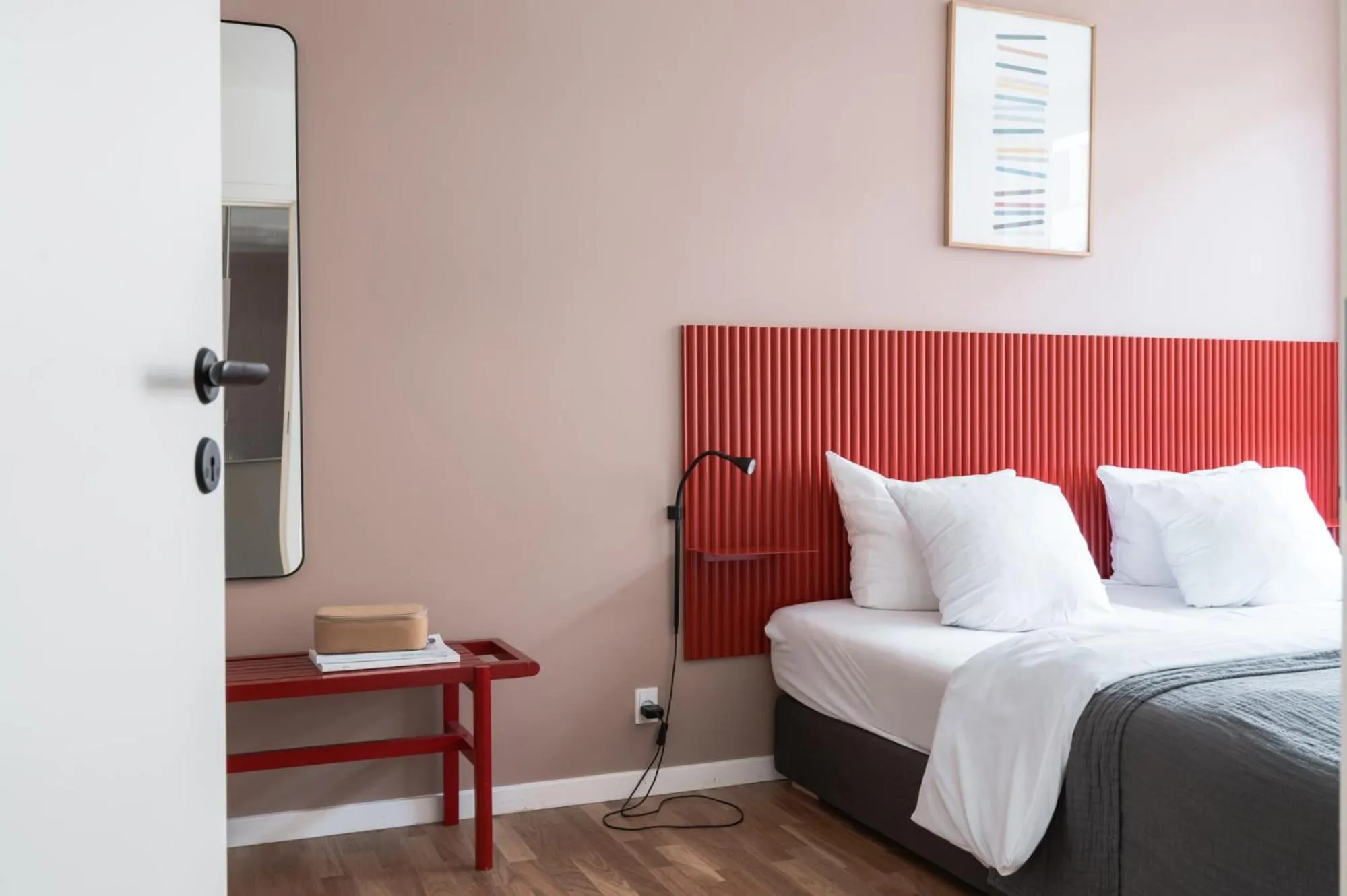 Bedroom, Bed in The Lakes apartments by Daniel&Jacob's