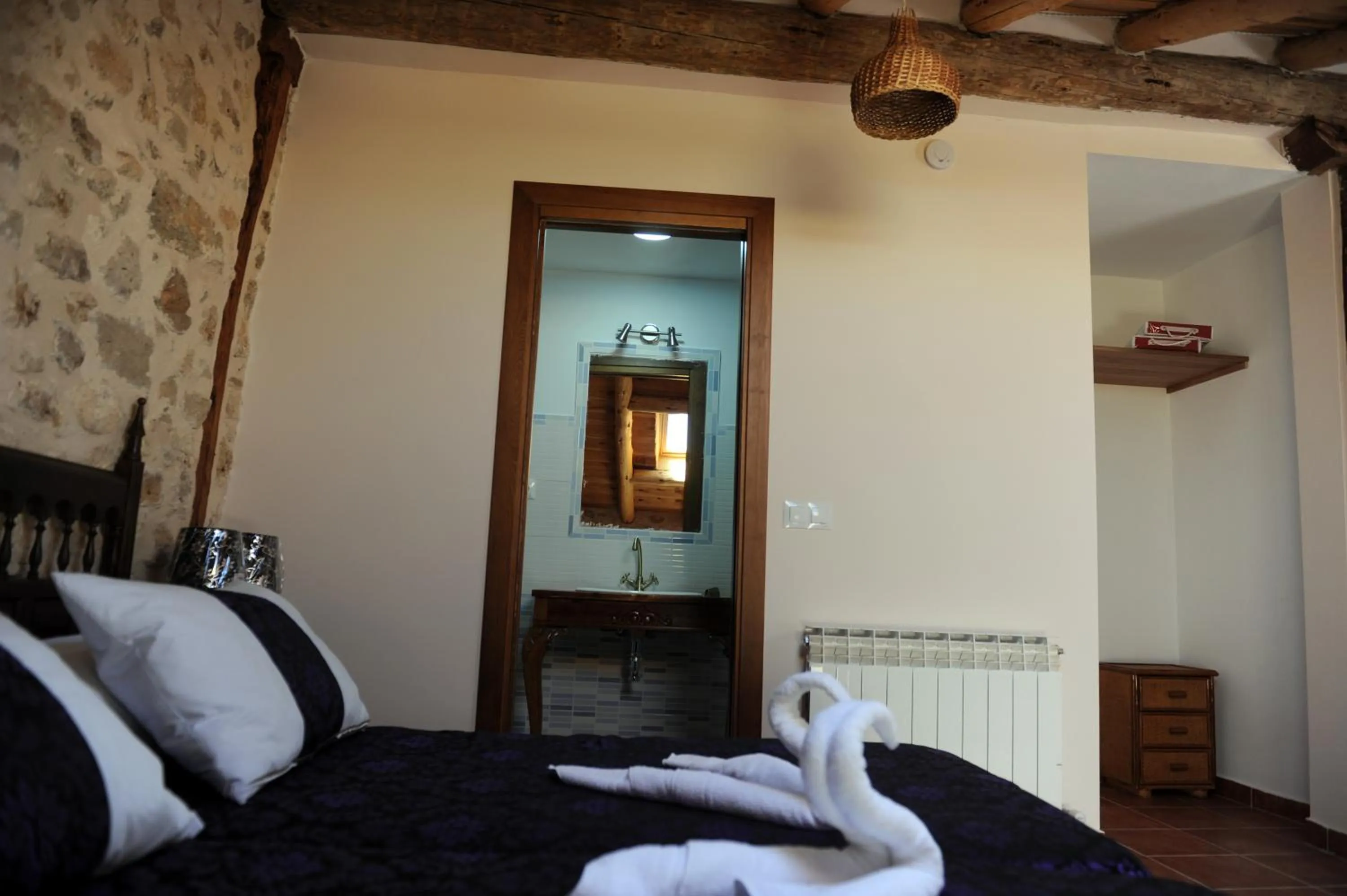 Bed in Hotel Rural El Labrador