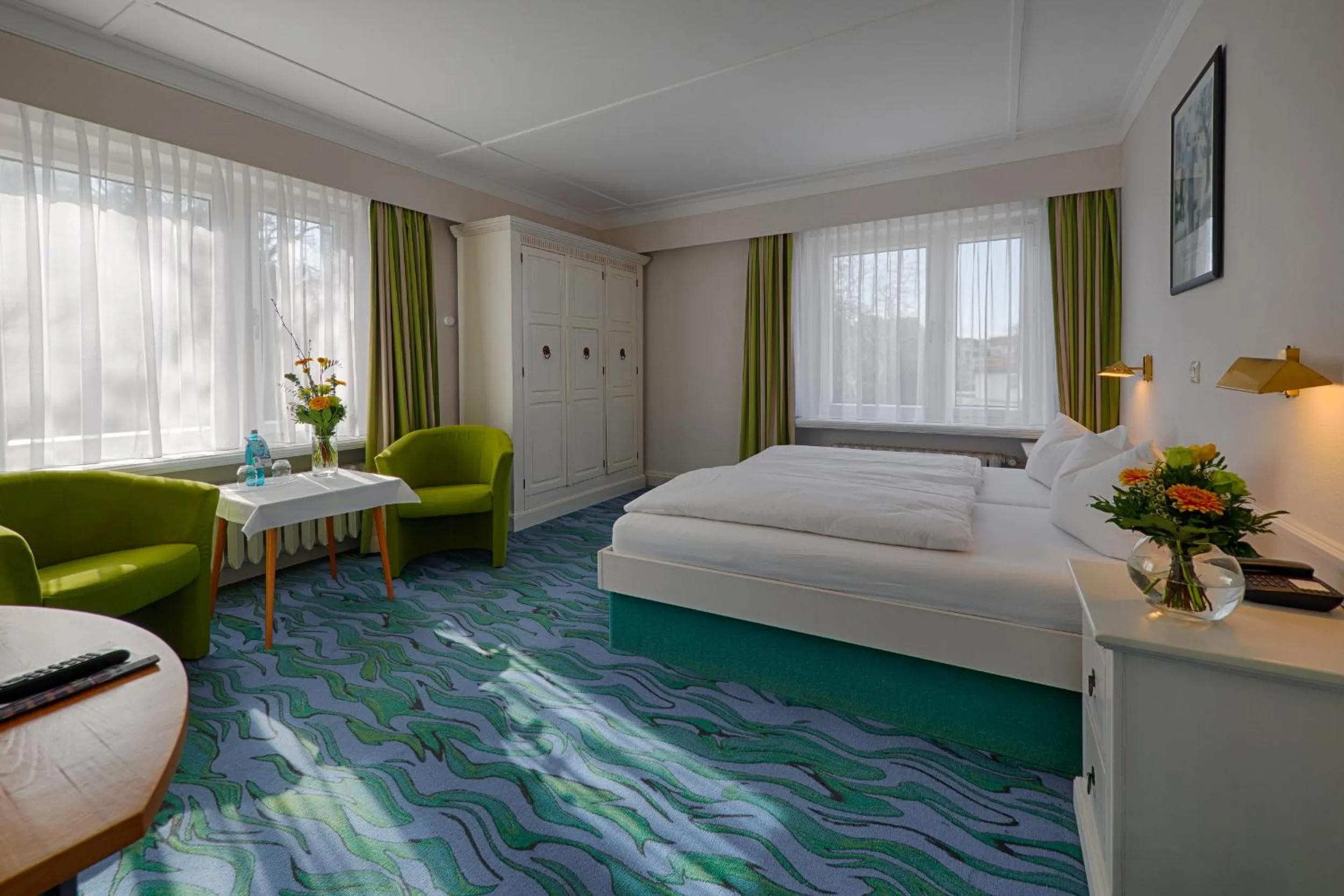 Photo of the whole room, Bed in Meeressterne Hotel Residenz in Heringsdorf