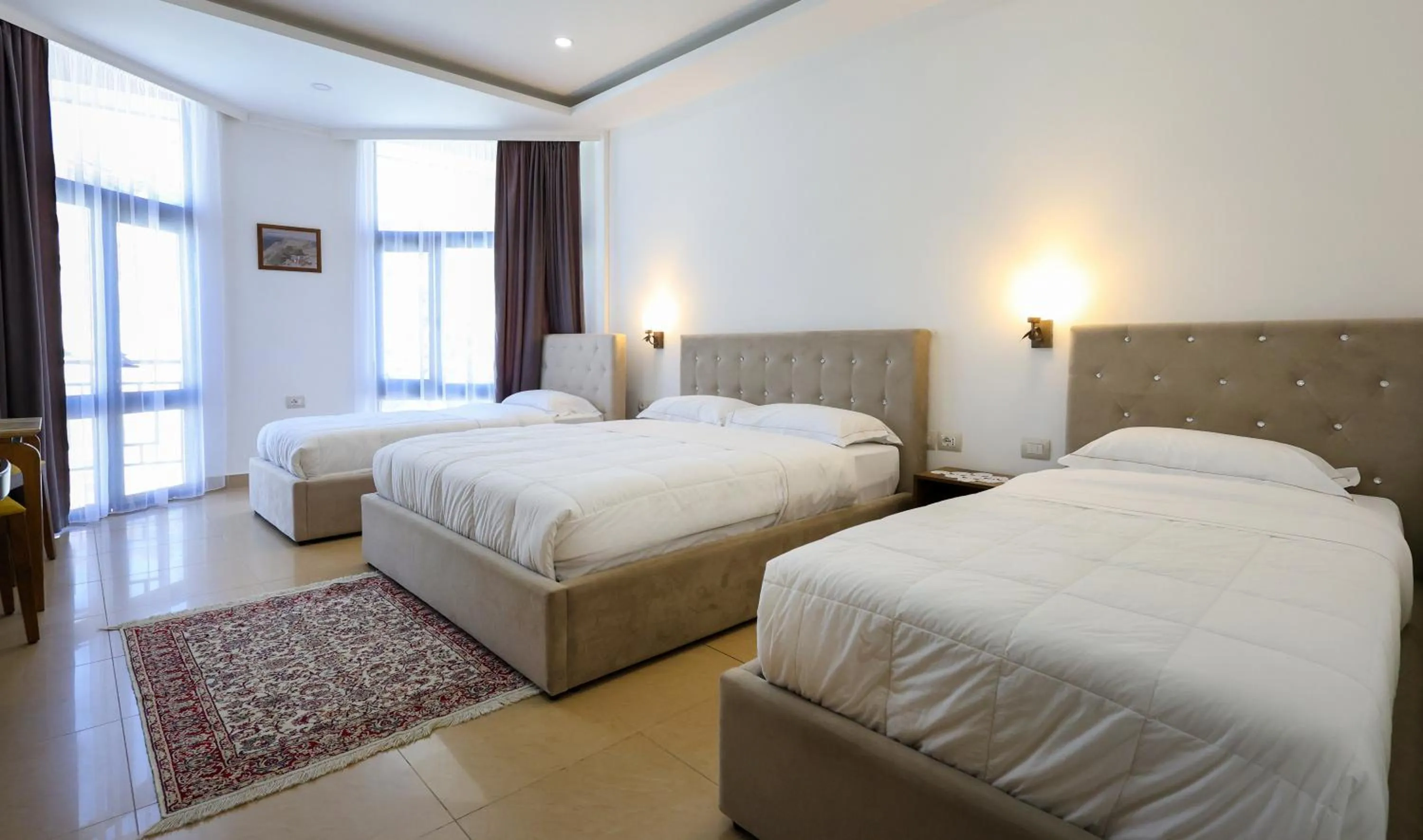 Bed in Hotel Republika Berat