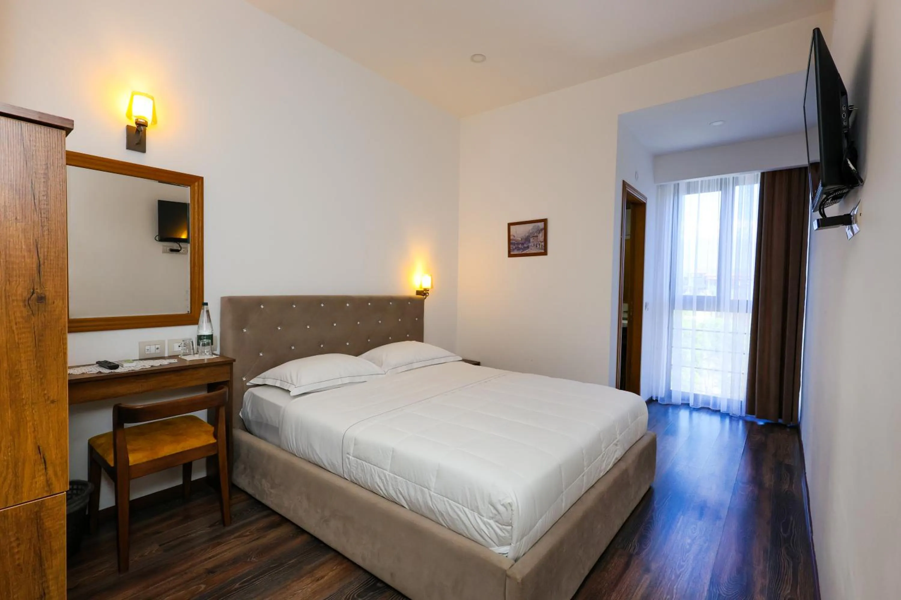 Bed in Hotel Republika Berat