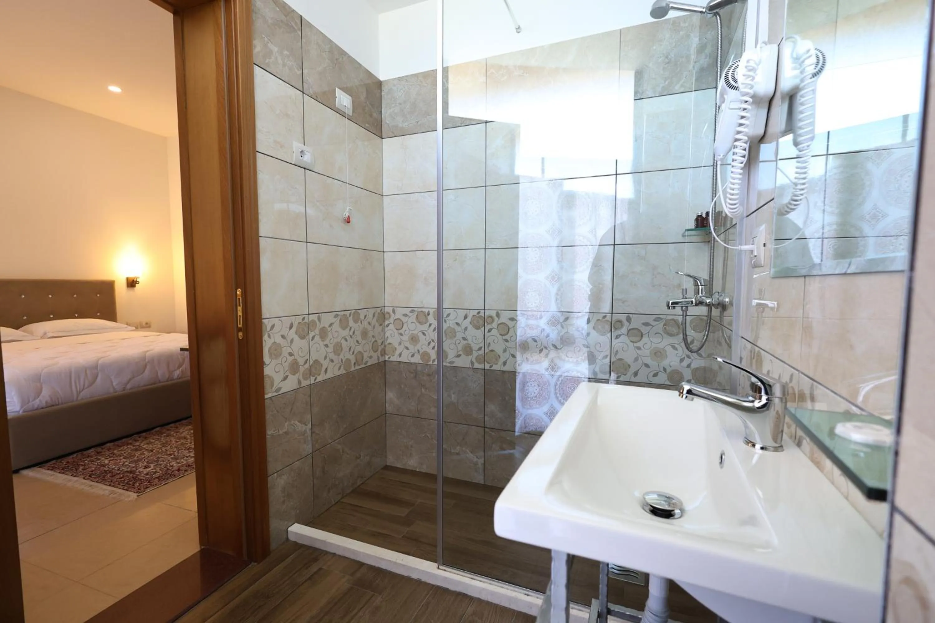 Bed in Hotel Republika Berat