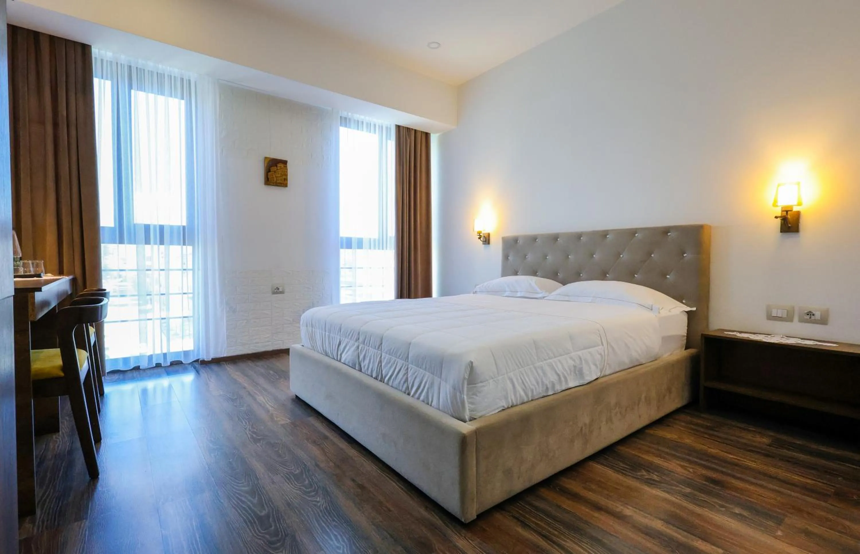 Bed in Hotel Republika Berat