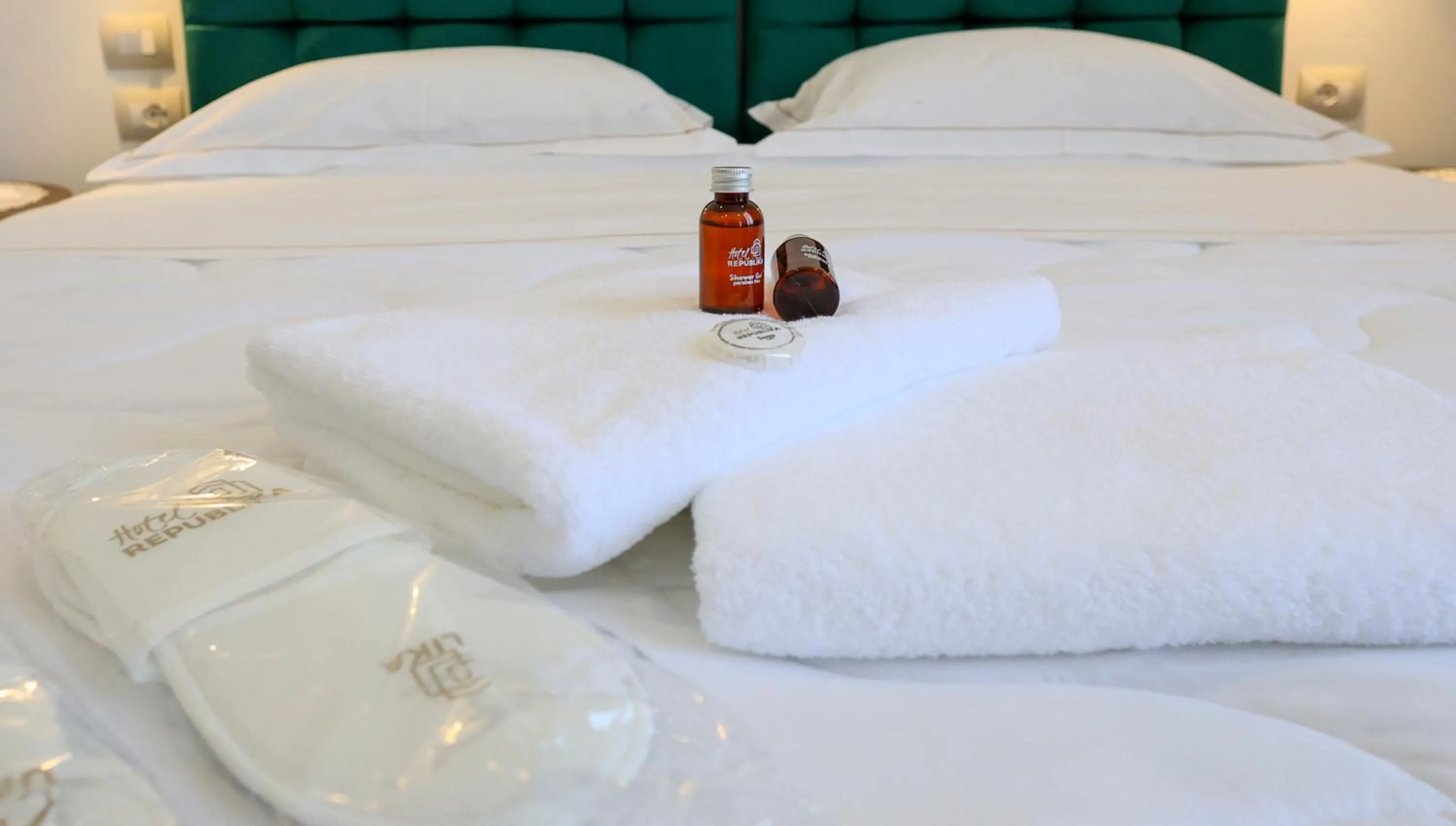 Bed in Hotel Republika Berat