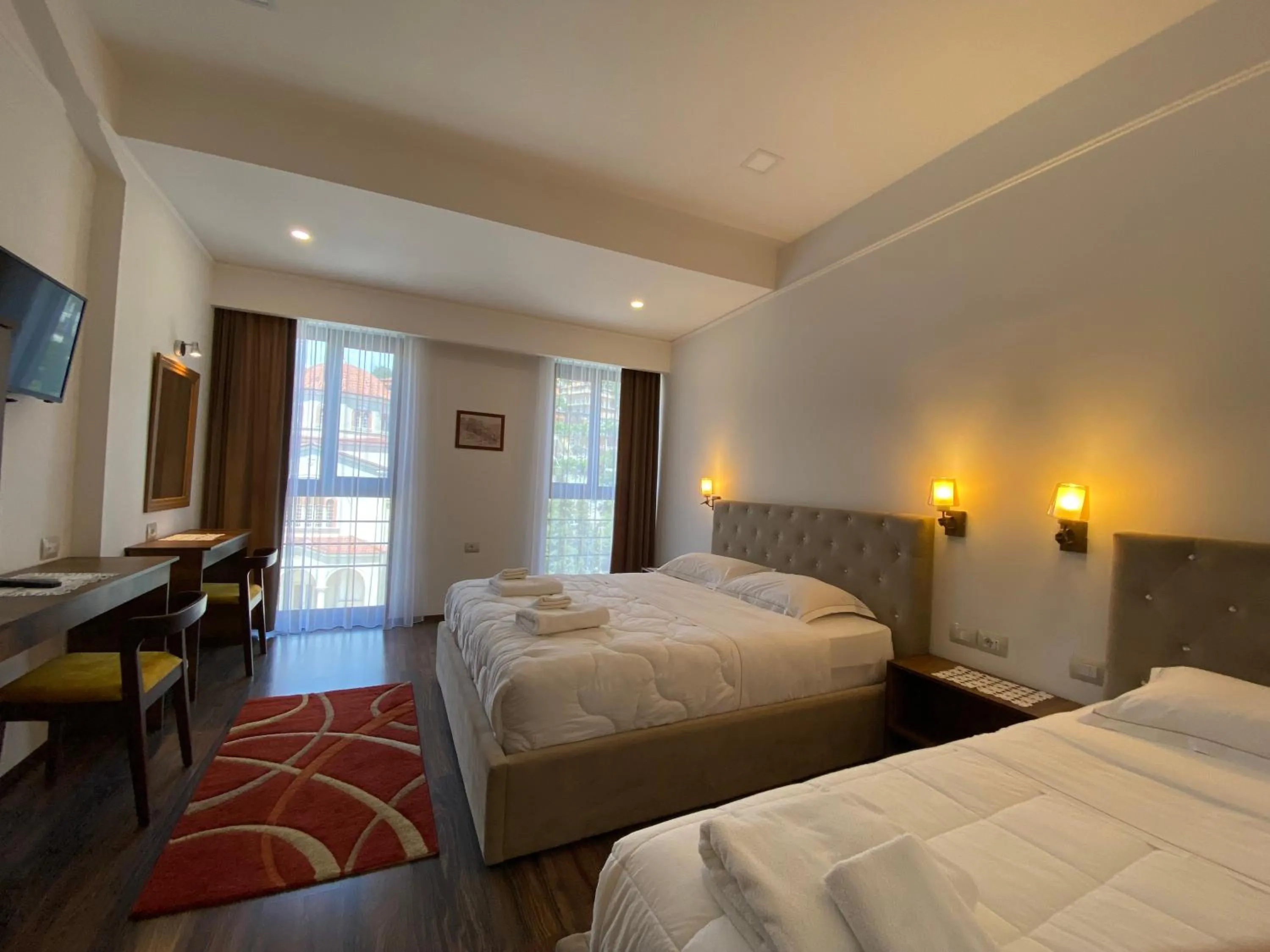 Bed in Hotel Republika Berat