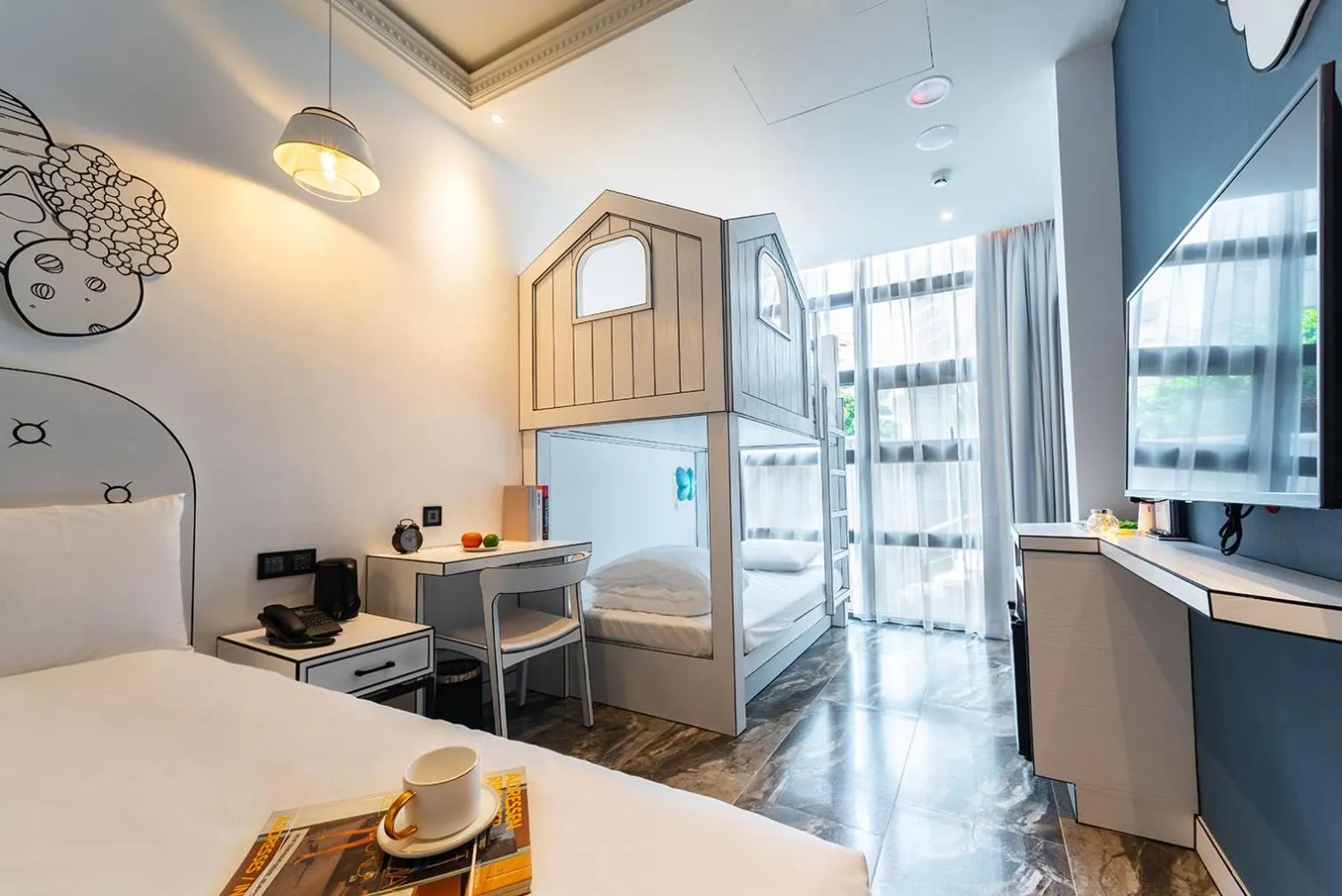 Bed in Norway Forest Travel hotel 3 Taichung