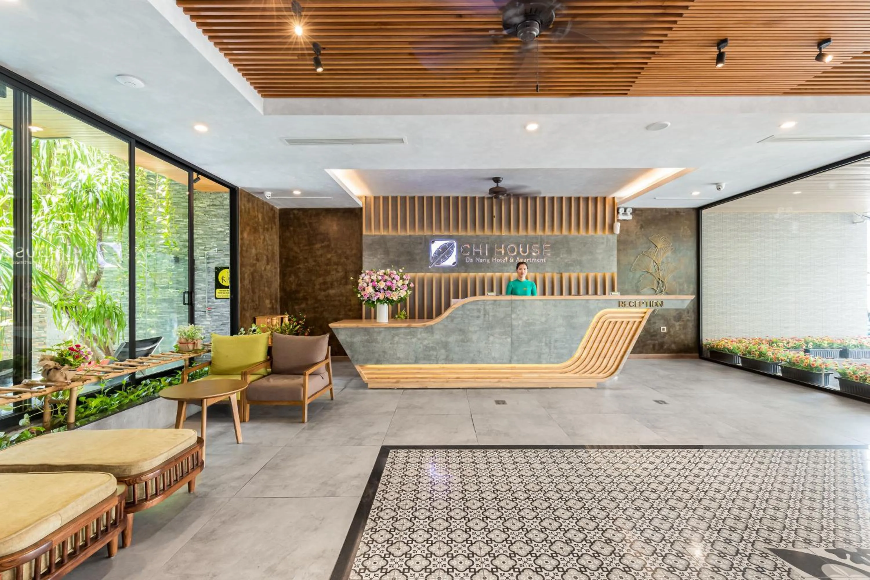 Property building in Chi House Danang Hotel and Apartment