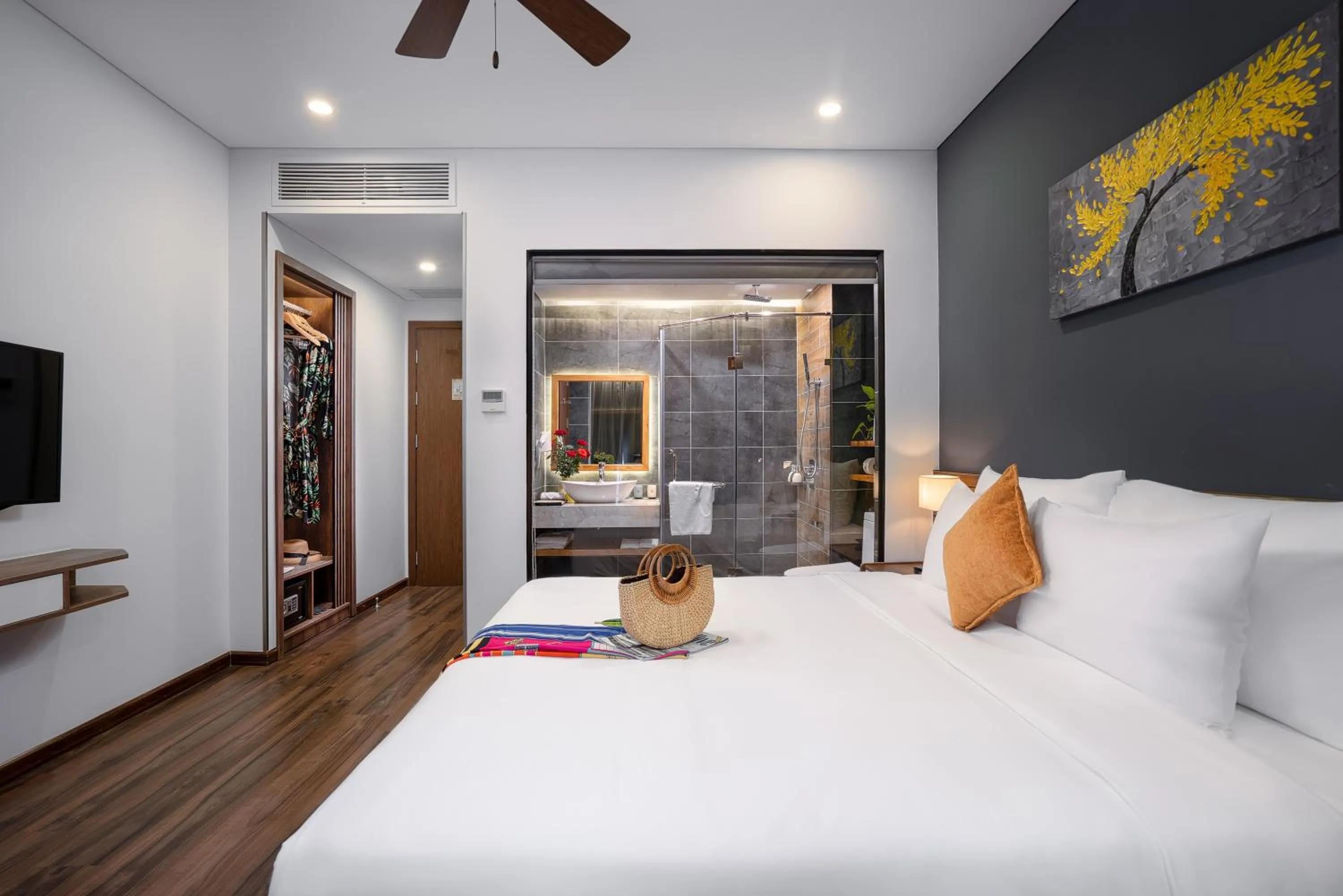 Bed in Chi House Danang Hotel and Apartment