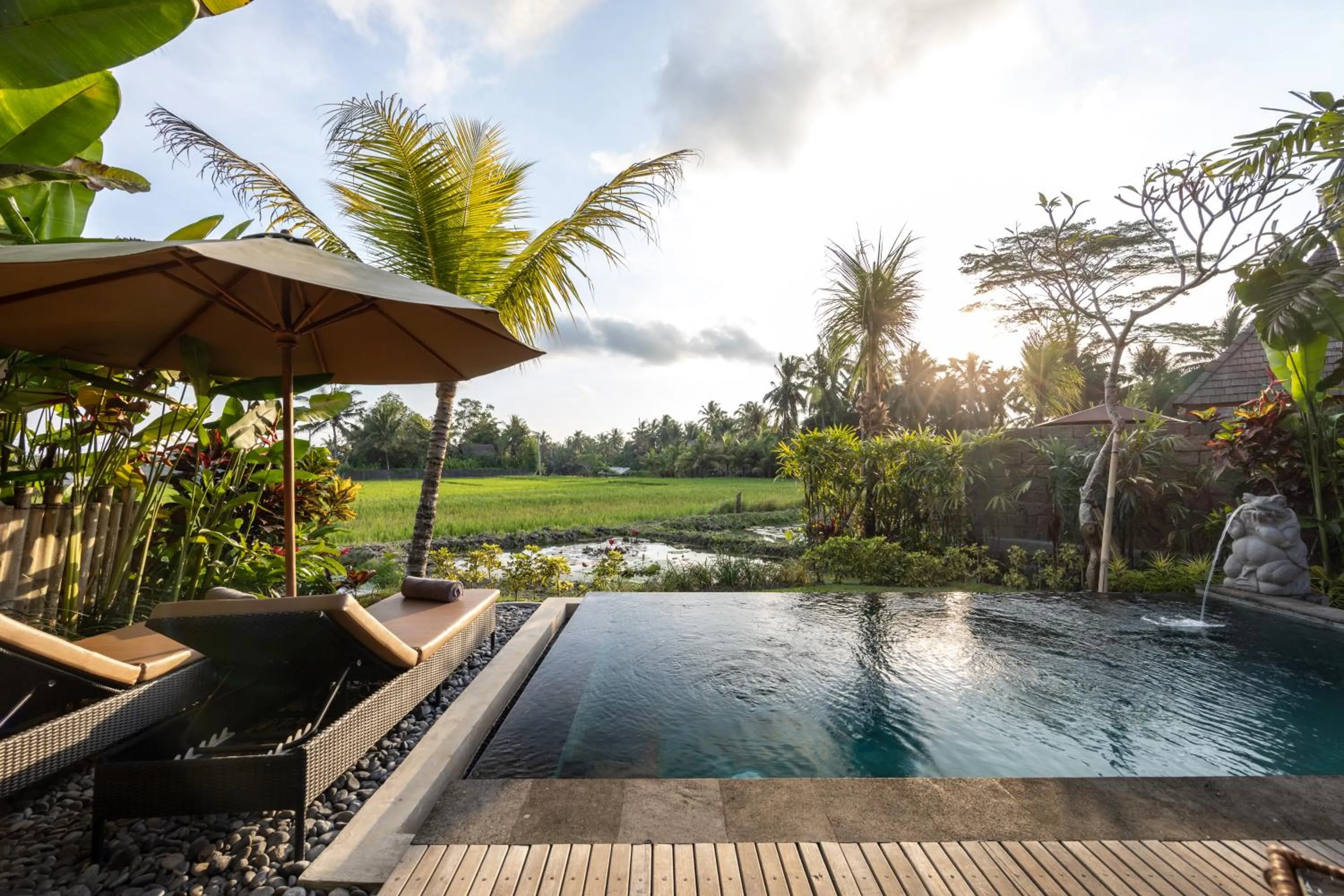 Garden view in Lasamana Villas Ubud by GenuineHost