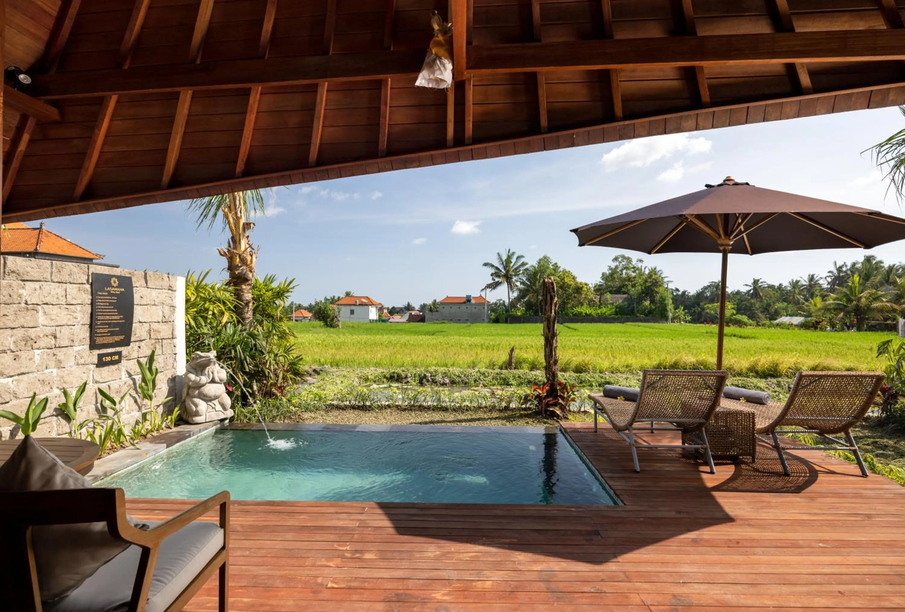 Patio in Lasamana Villas Ubud by GenuineHost