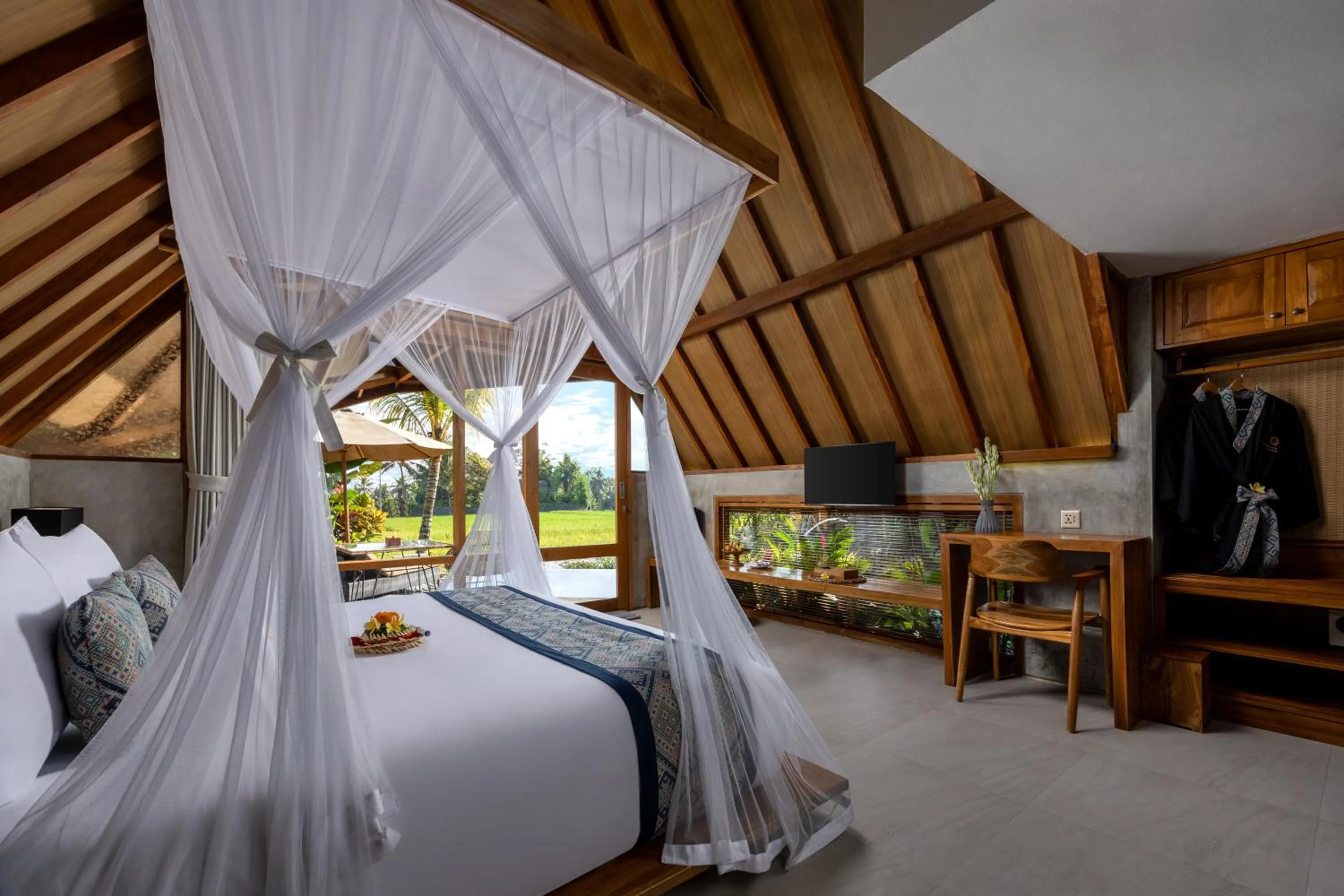 Bed in Lasamana Villas Ubud by GenuineHost