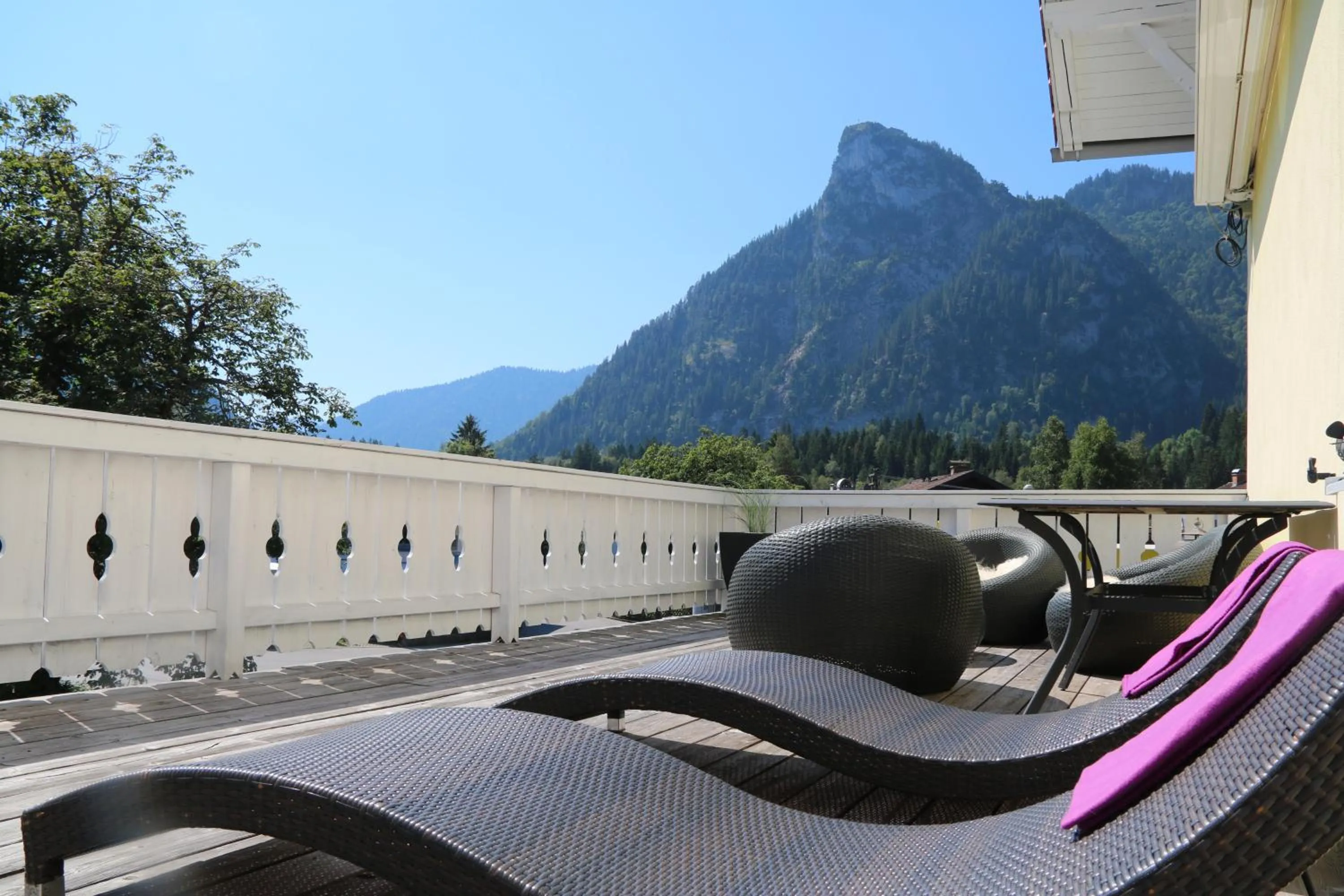 Balcony/Terrace in Hotel Garni Ammergauer Hof