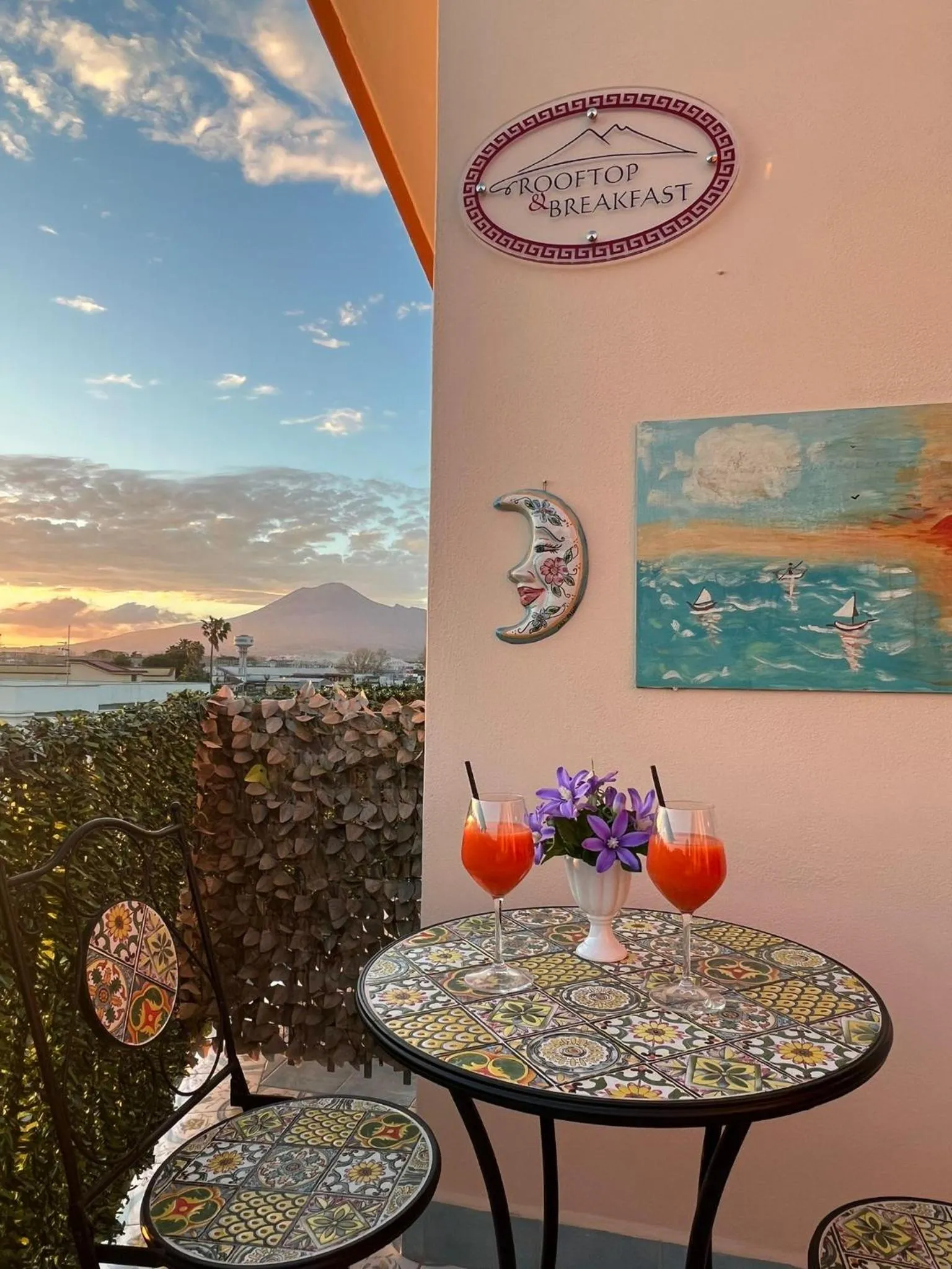 Patio in Il Tempio Di Giove Suite Pompei