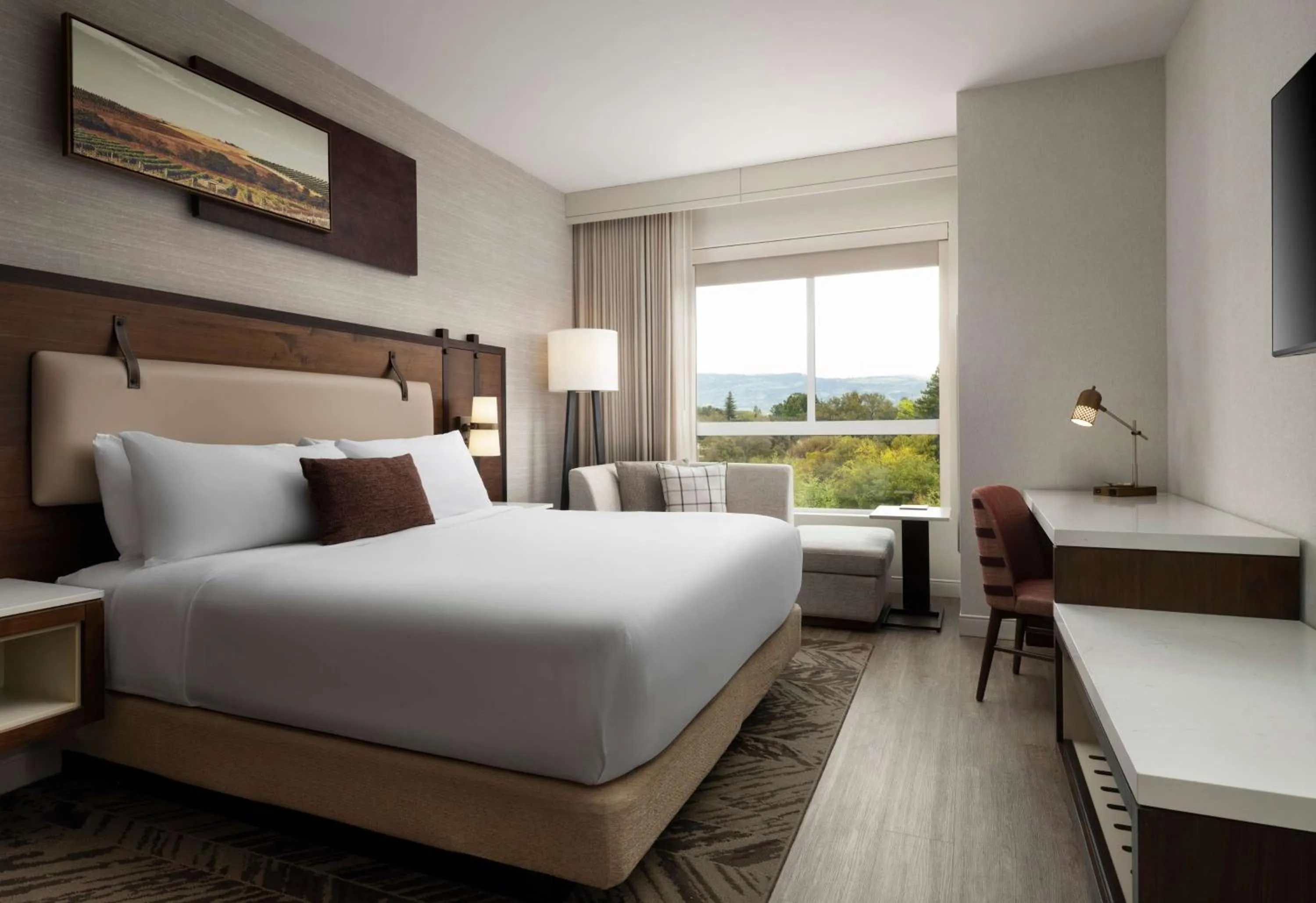 Bedroom, Bed in The Knoll Hotel Napa Valley, Tapestry Collection by Hilton