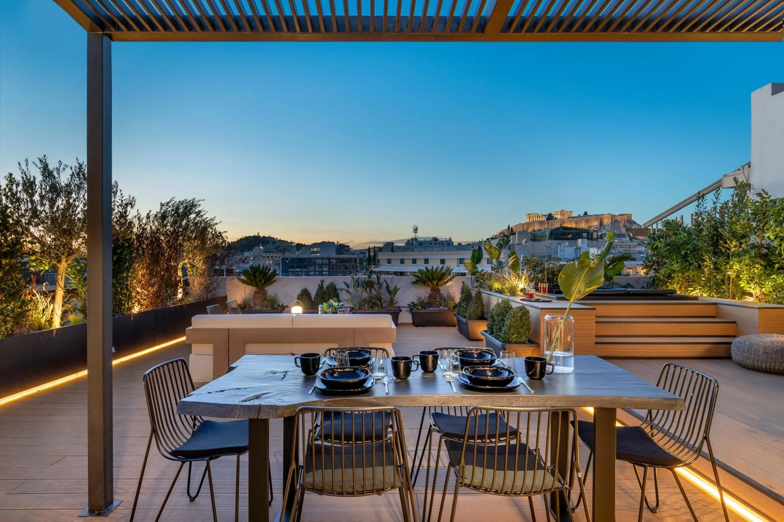 Hot Tub in The Newel Acropolis