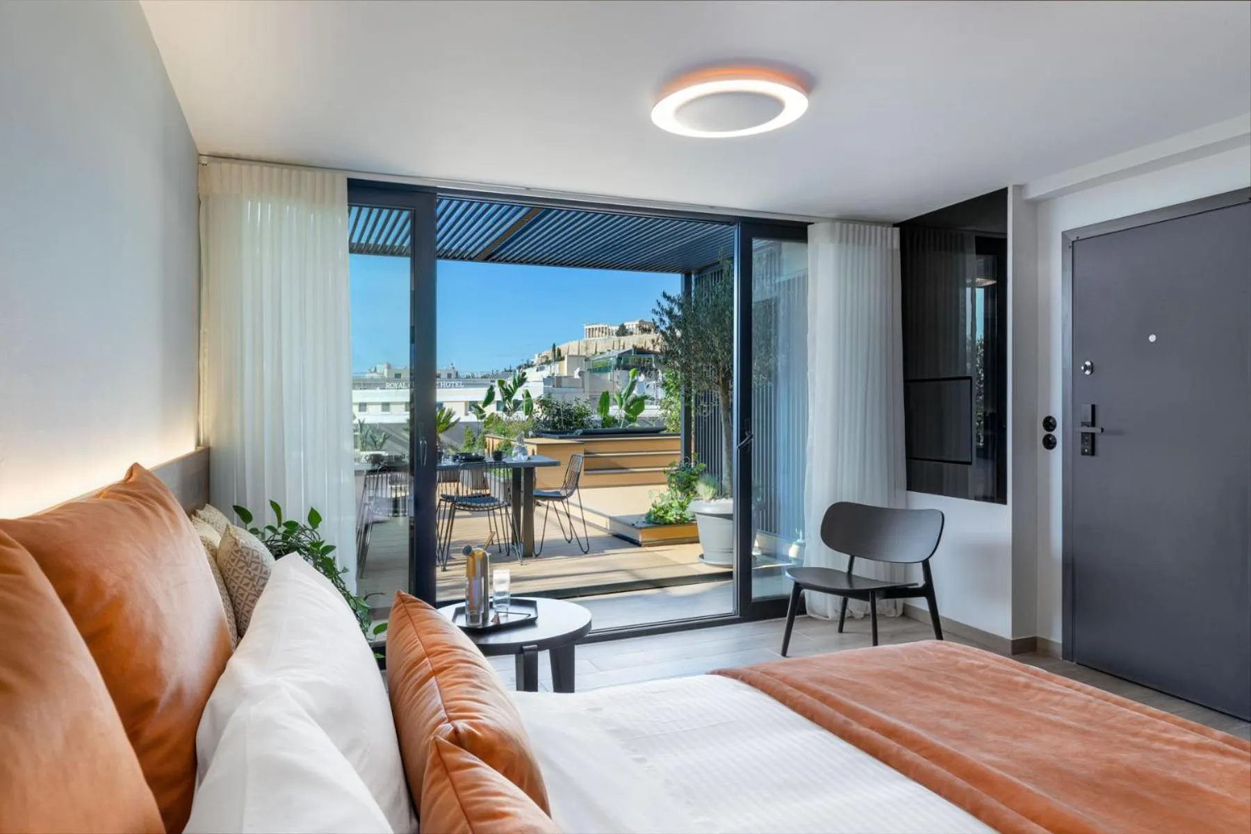 Photo of the whole room, Bed in The Newel Acropolis