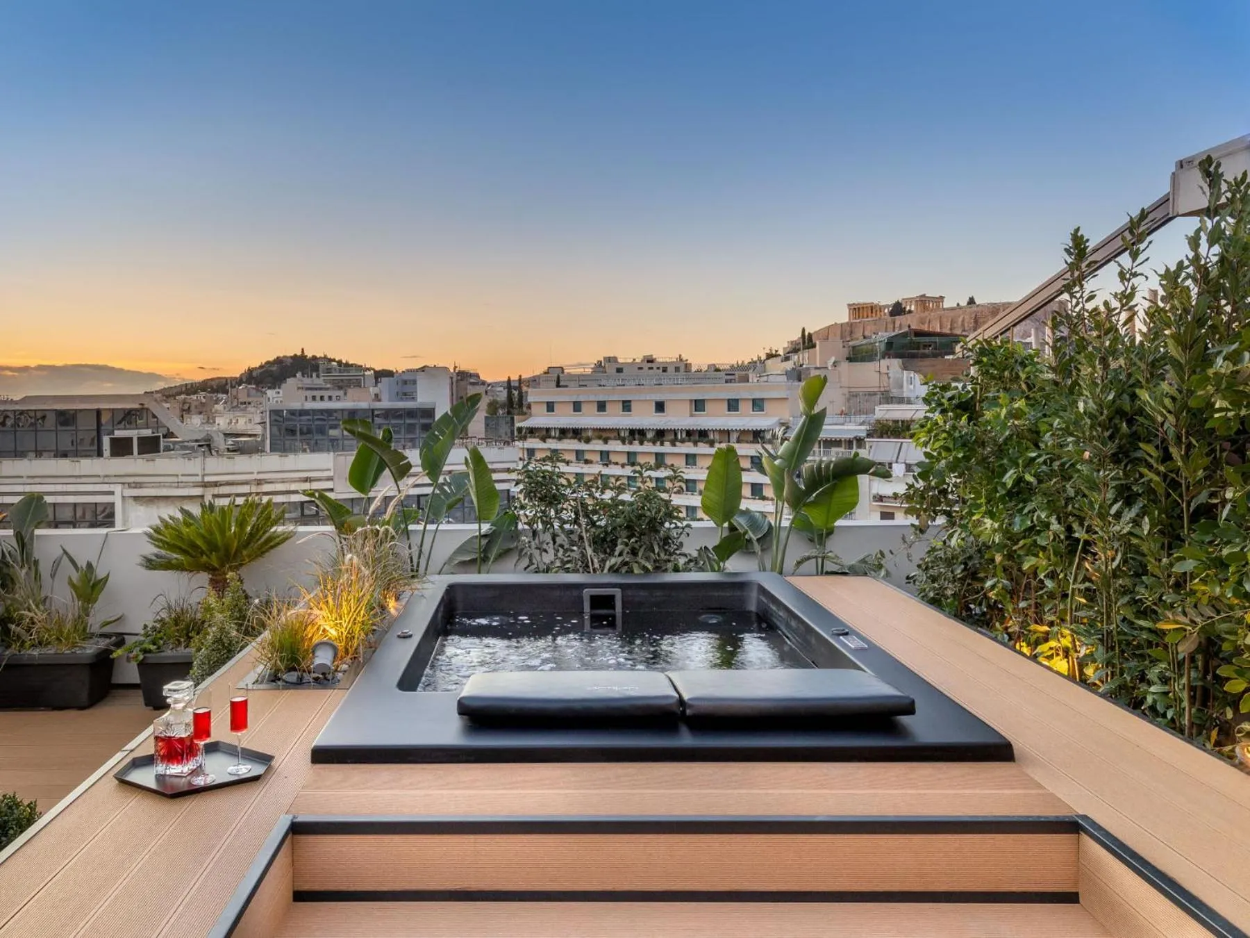 Hot Tub in The Newel Acropolis