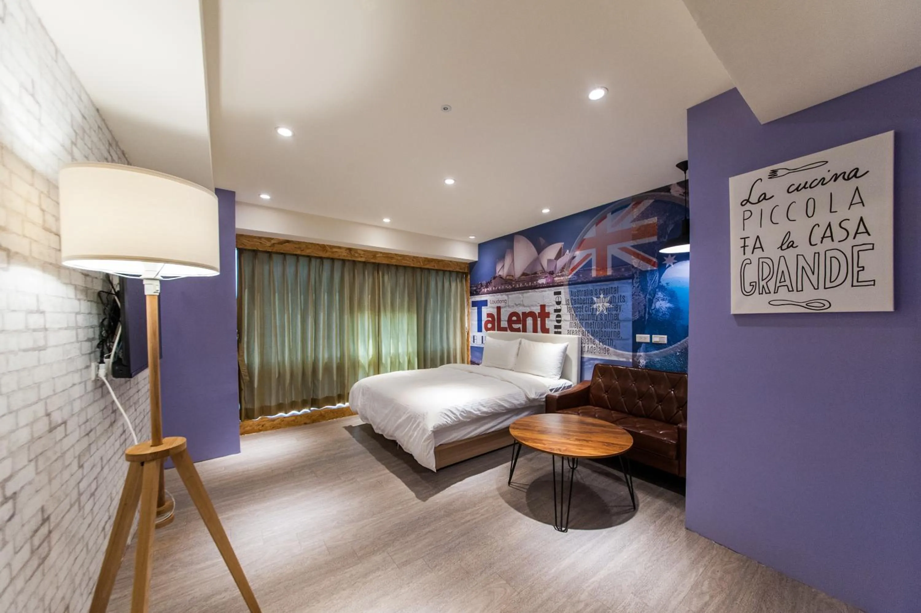 Bed in Talent Hotel