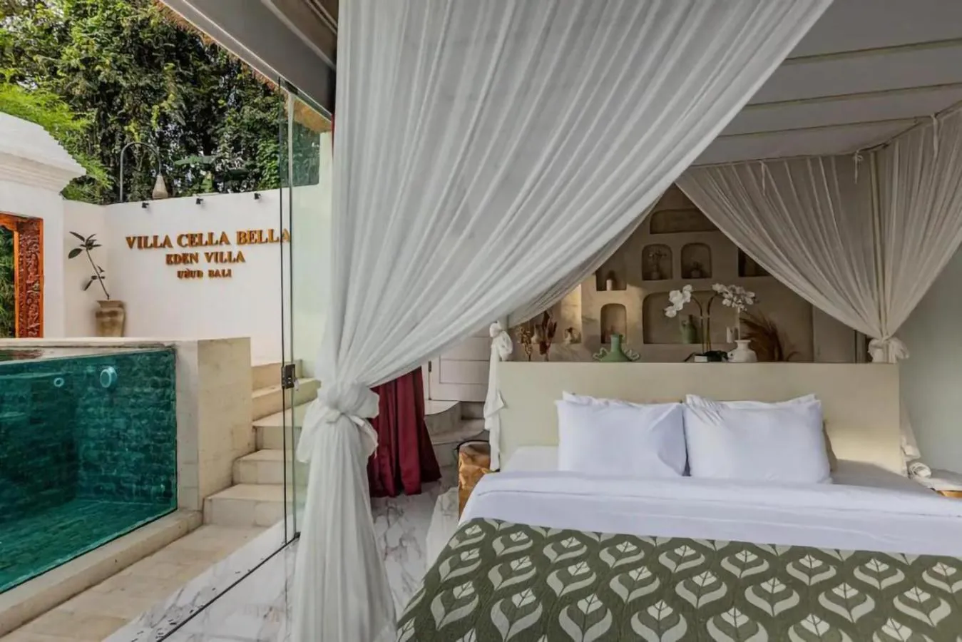 Bed in Villa Cella Bella Ubud