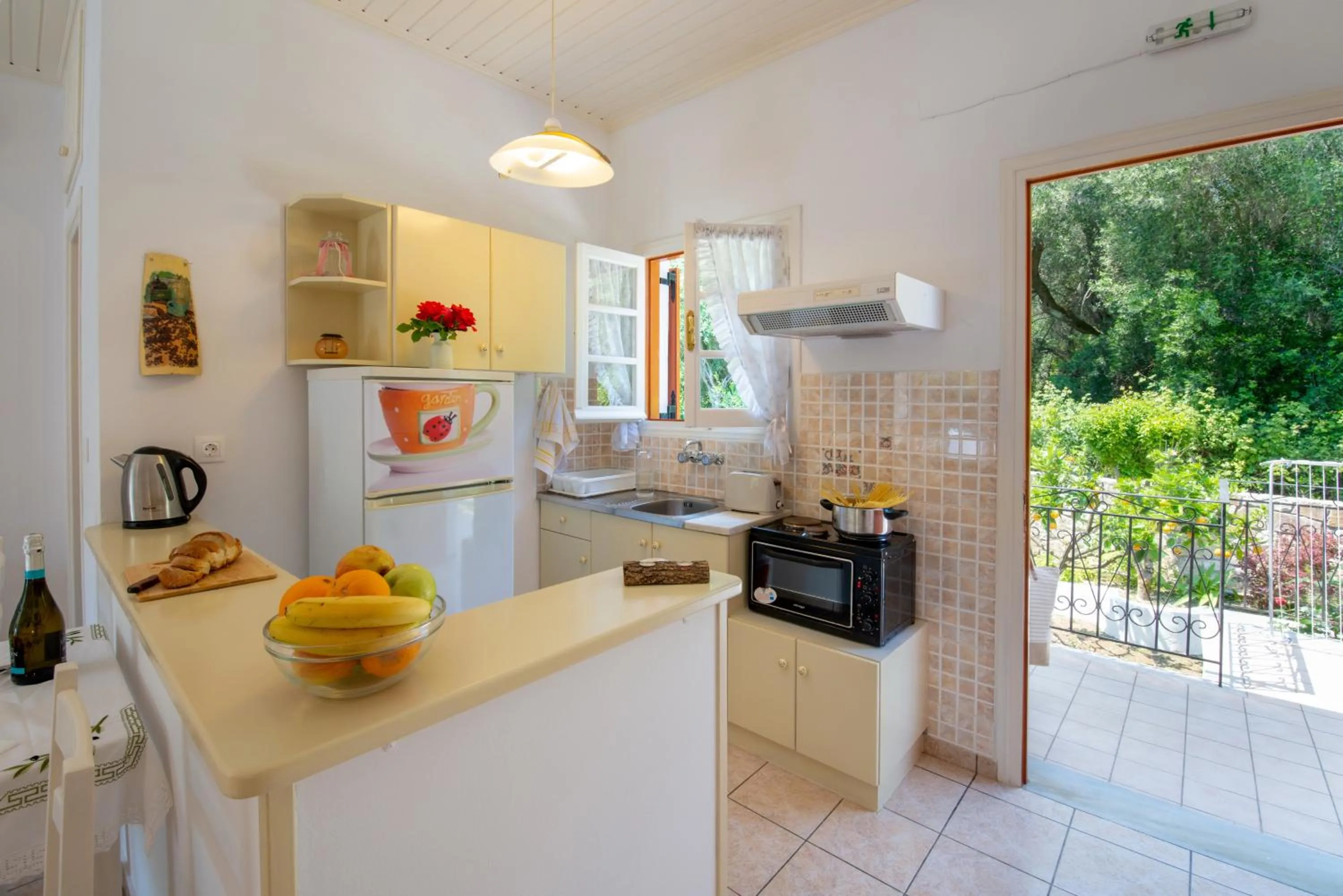 Kitchen or kitchenette in LIvadi Studios with Pool