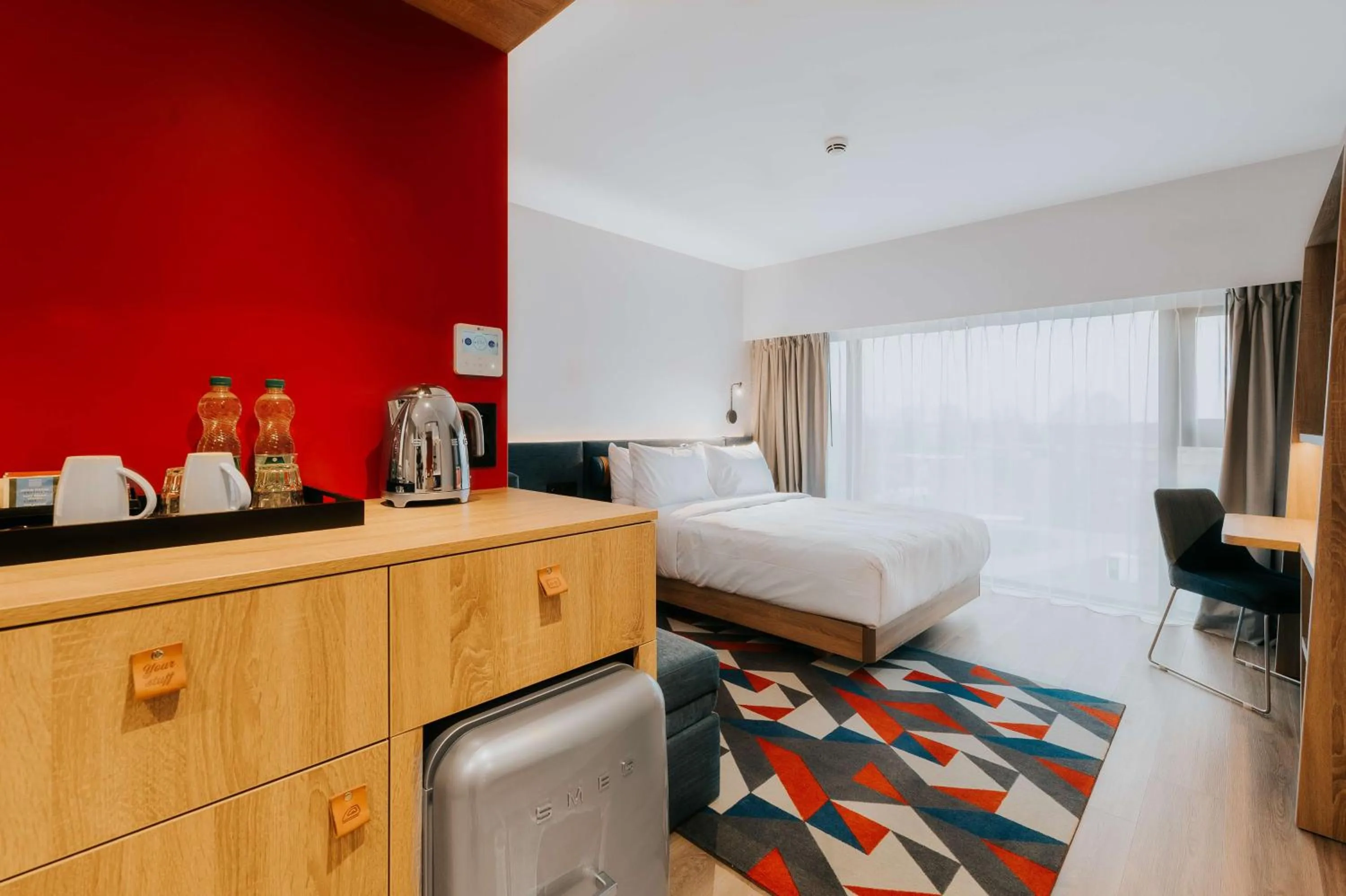 Bedroom, Bed in Hampton By Hilton Warsaw Reduta
