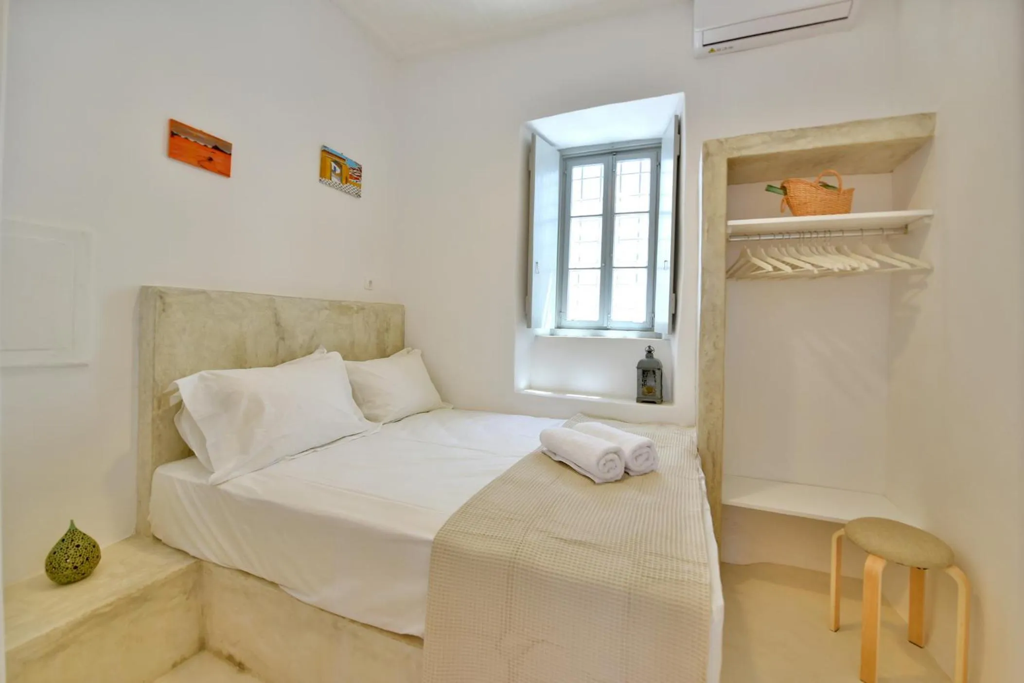 Bed in Hydra Art Suites