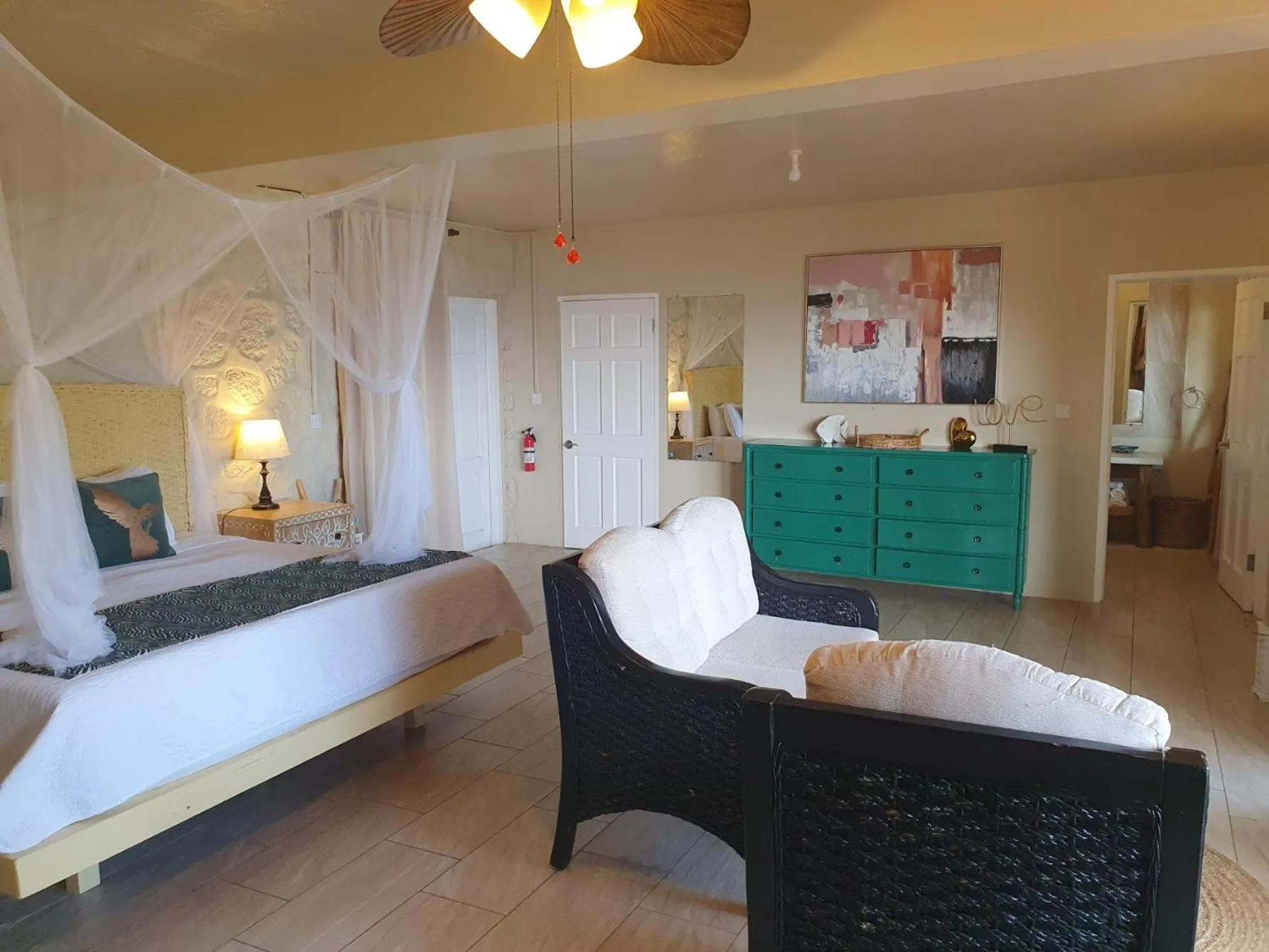 Bed in Green Fig Resort & Spa