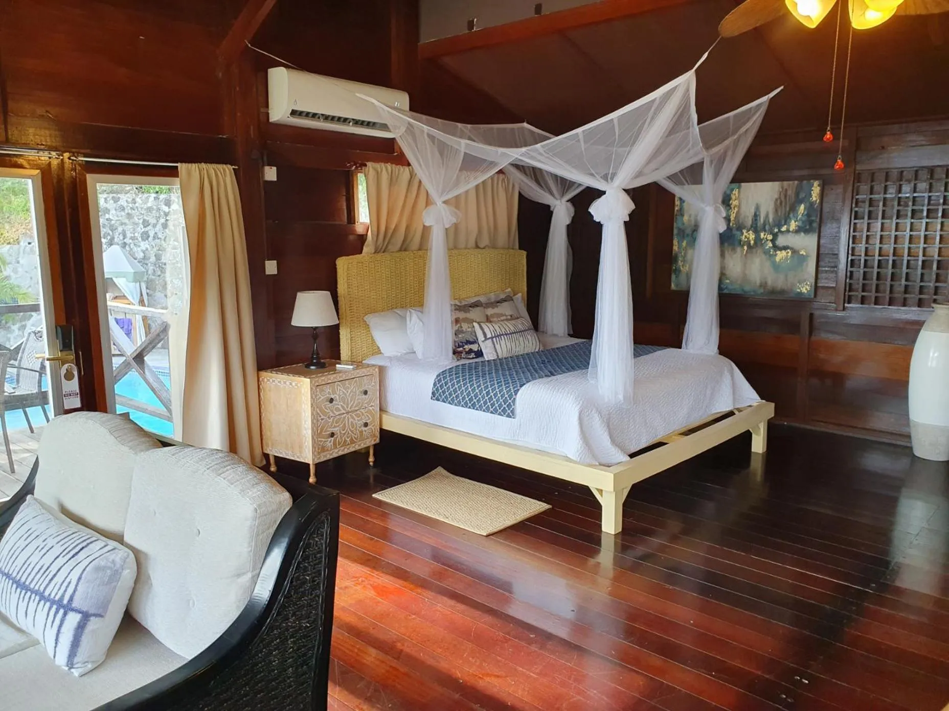 Bed in Green Fig Resort & Spa