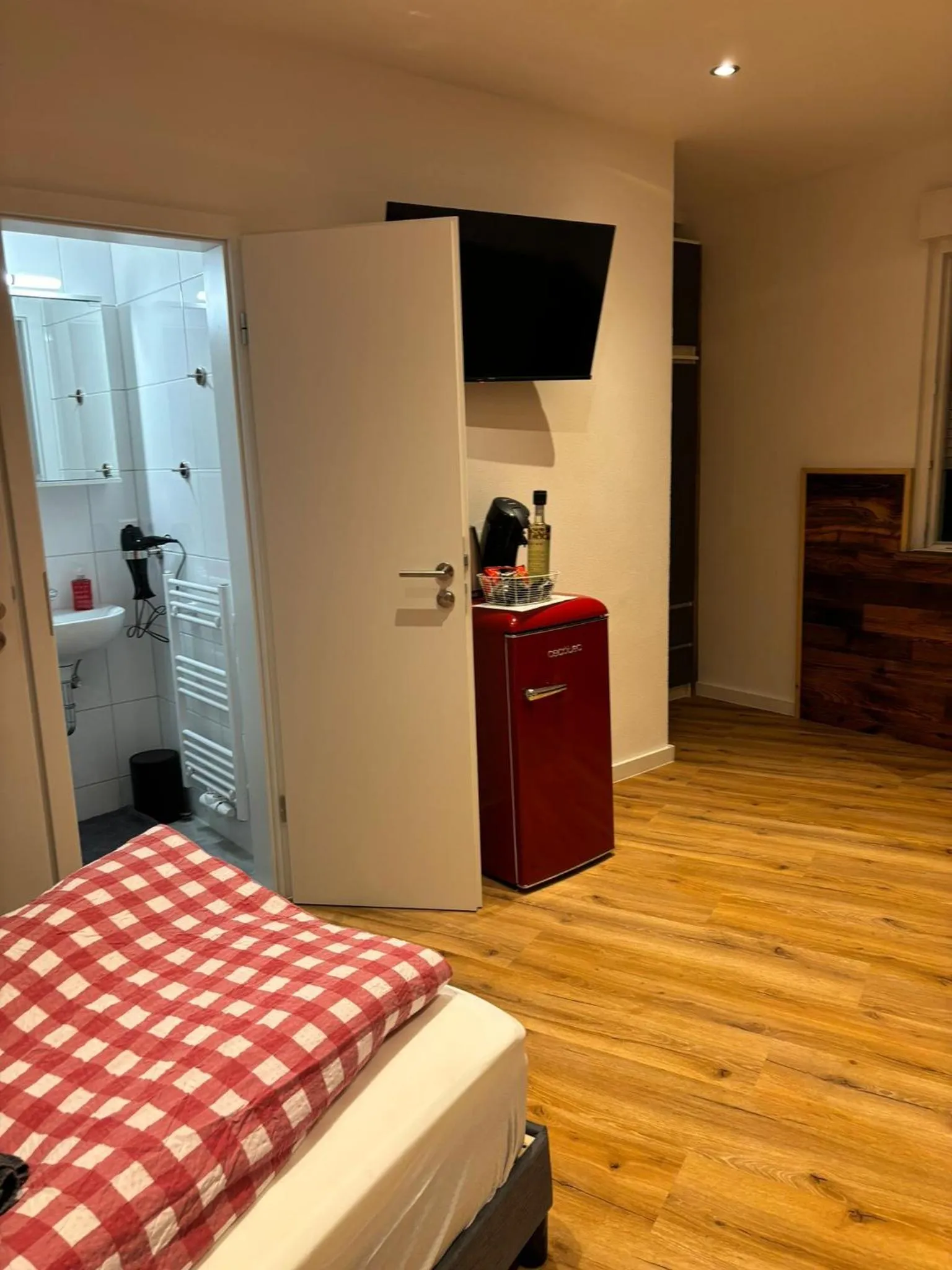 Bed in Hotel Waldhorn