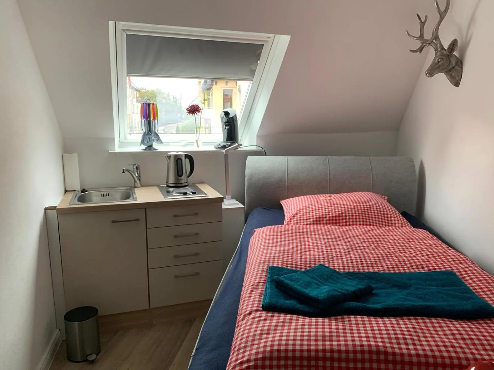 Bed in Hotel Waldhorn