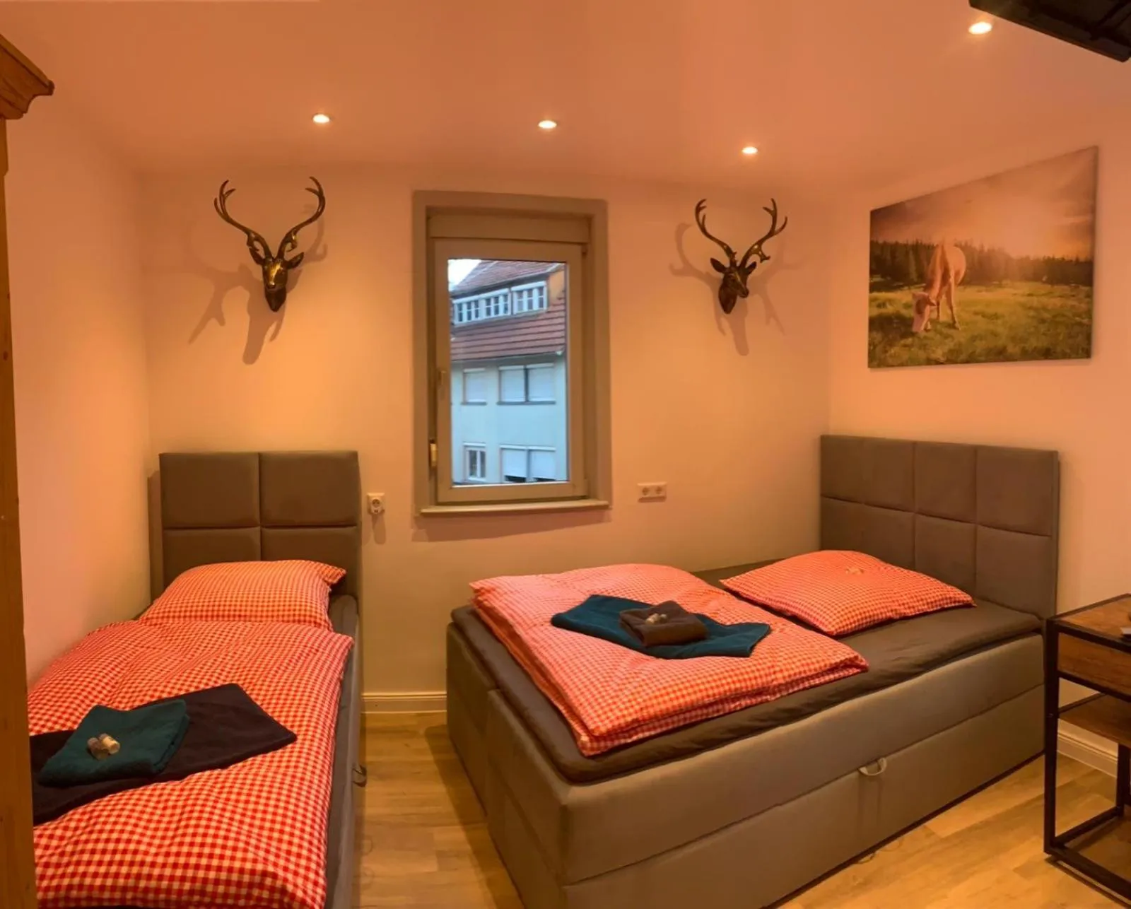 Bed in Hotel Waldhorn