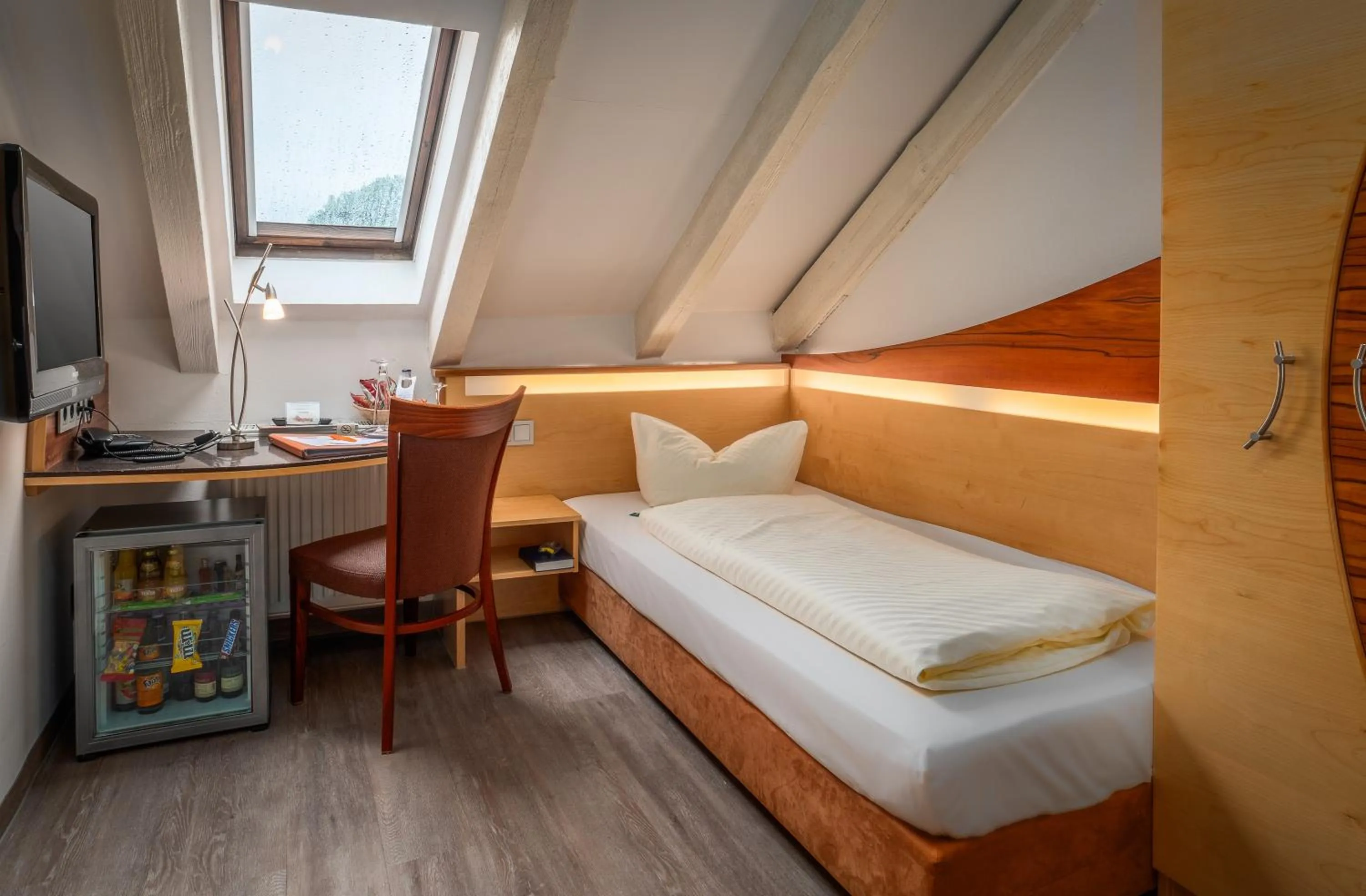 Bed in Hotel Spitzberg Garni