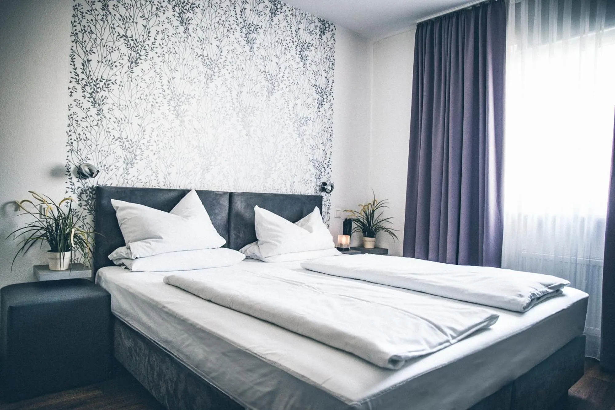 Bed in Gartenstadt Hotel