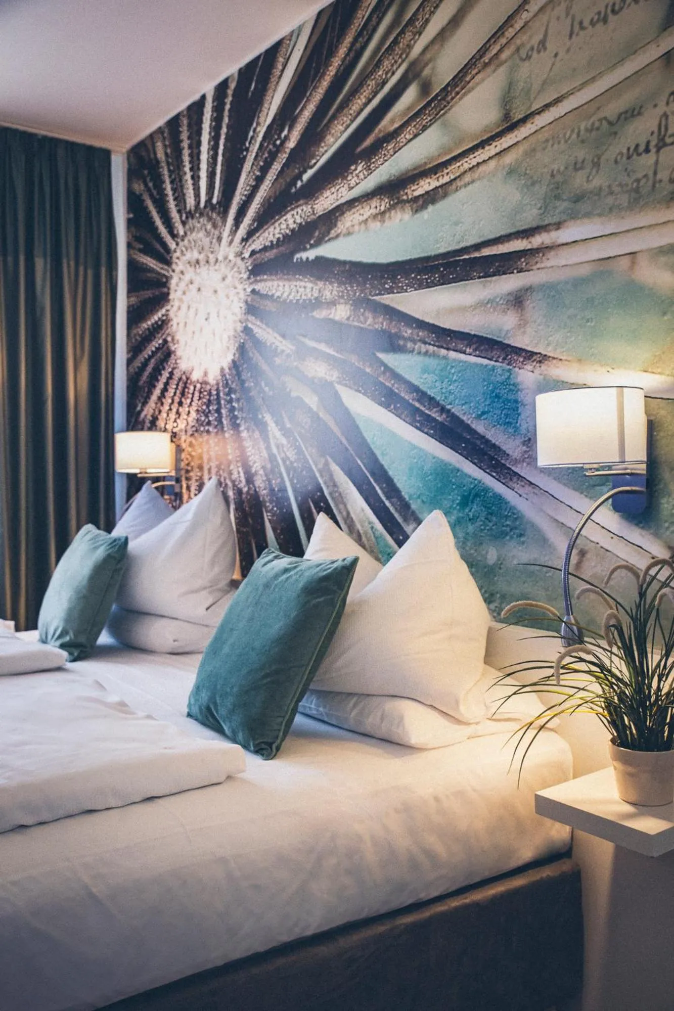 Bed in Gartenstadt Hotel