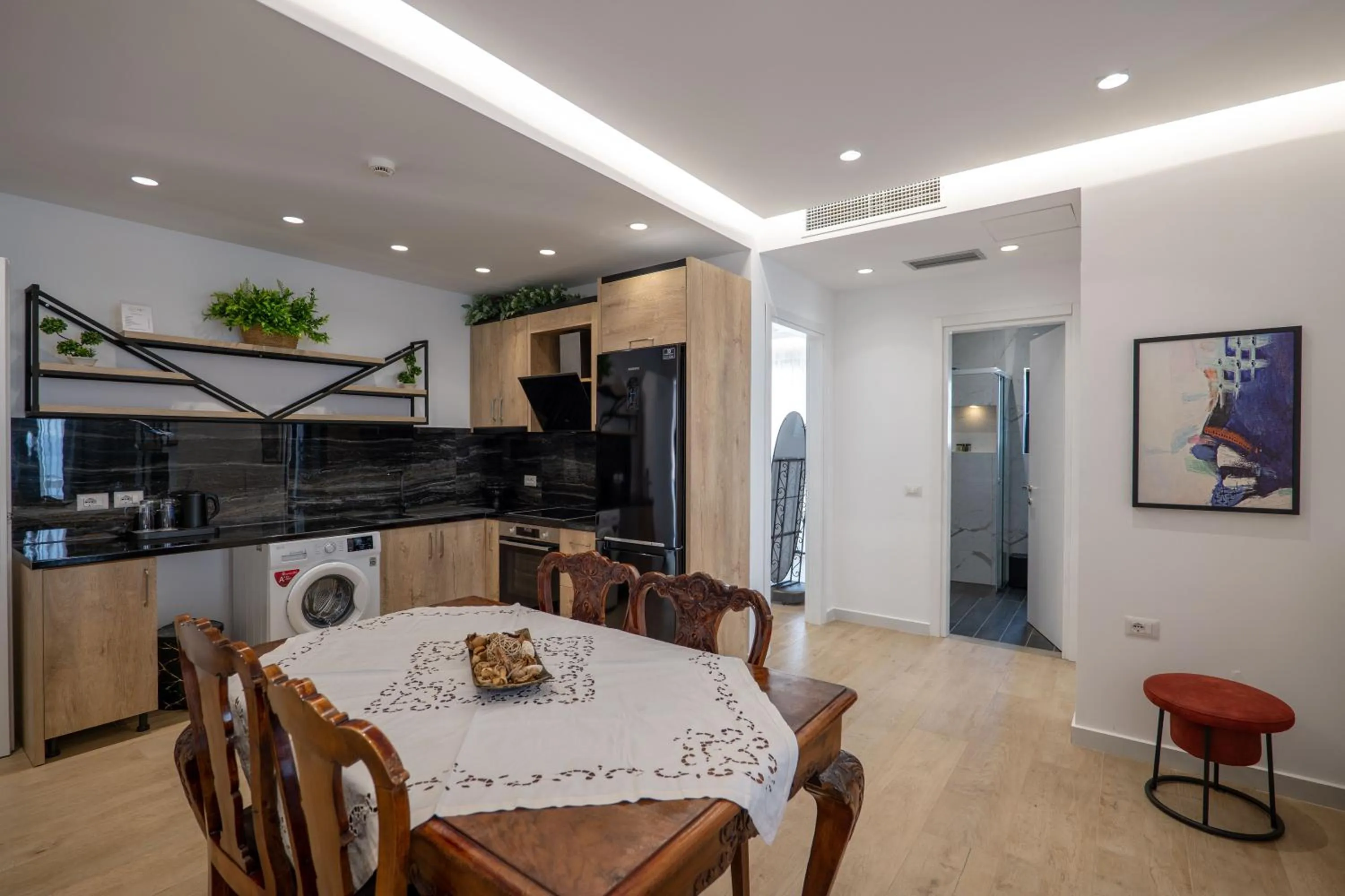 Kitchen or kitchenette in Art Hotel