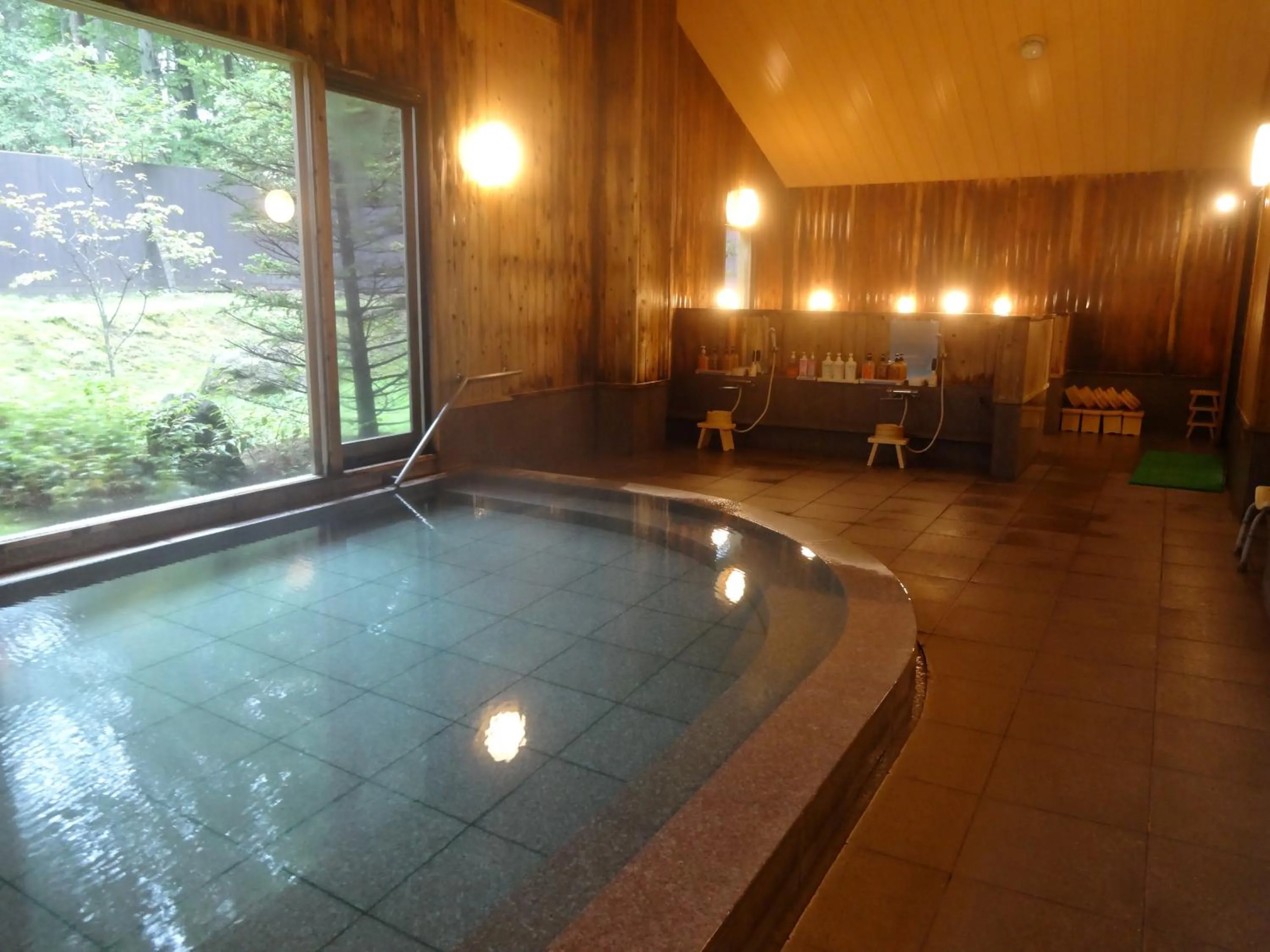 Hot Spring Bath in Kusatsu Skyland Hotel