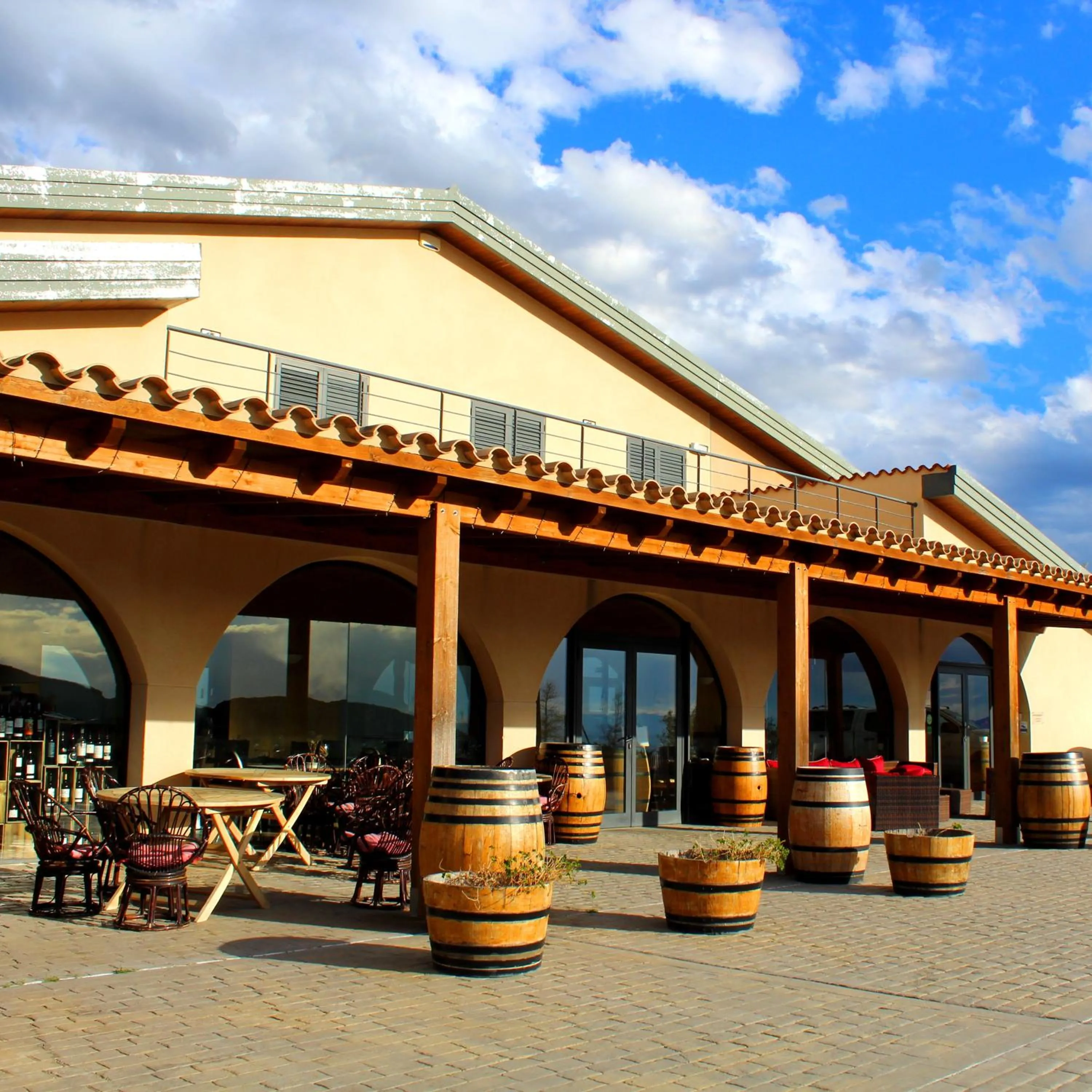 Balcony/Terrace in Buil & Gine Wine Hotel