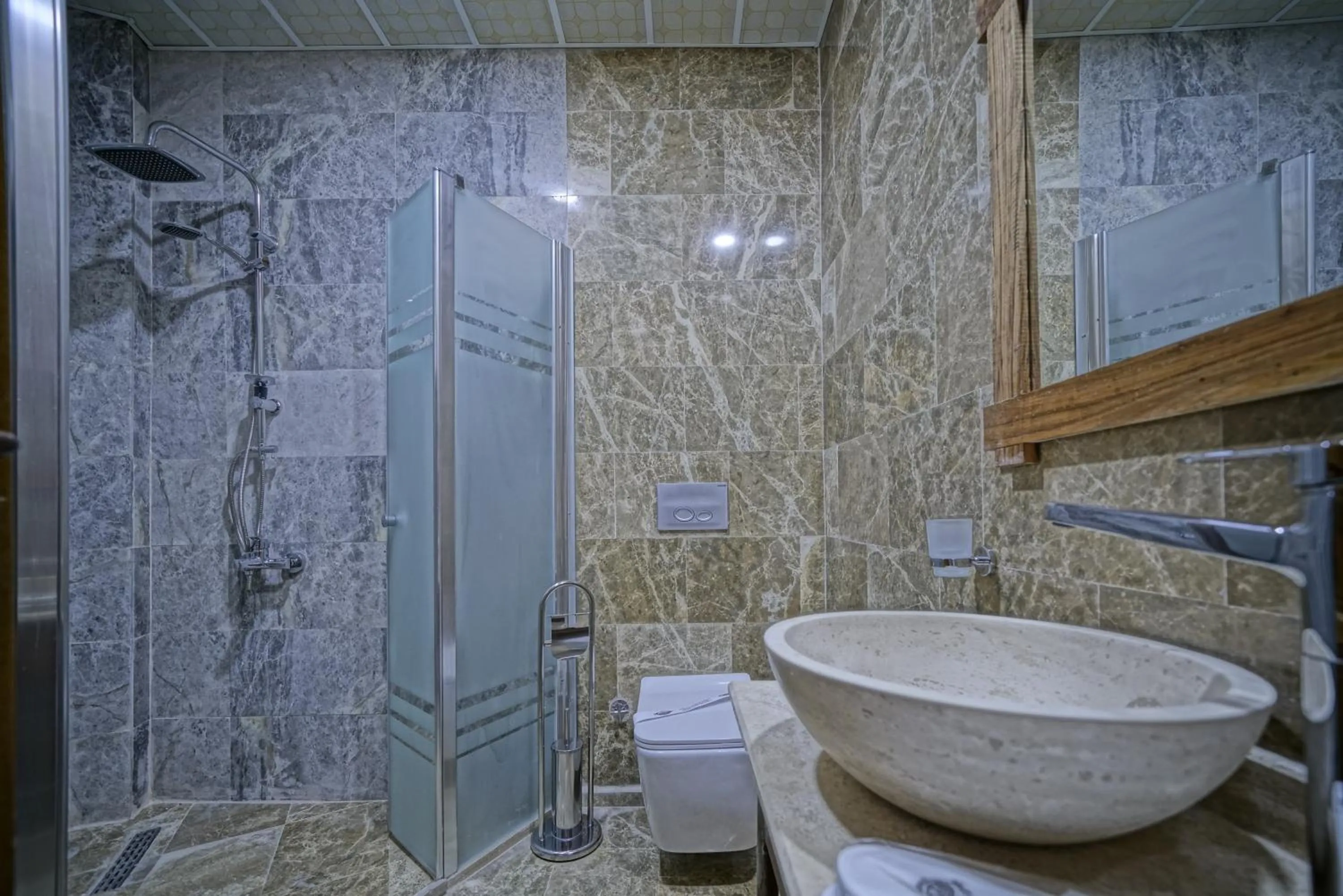 Shower in Cappadocia Cave Lodge