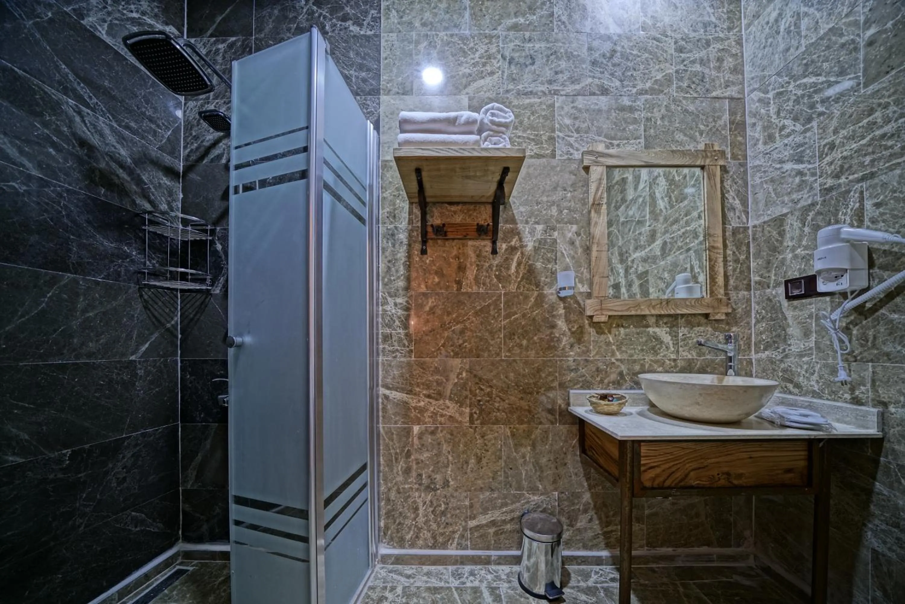 Shower in Cappadocia Cave Lodge