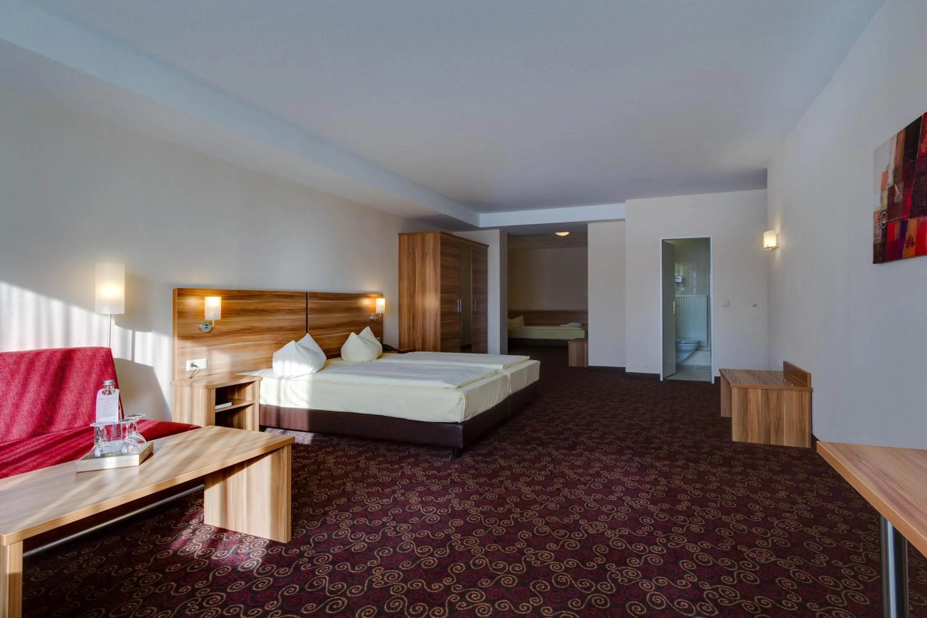 Photo of the whole room, Bed in Ferien Hotel Rennsteigblick