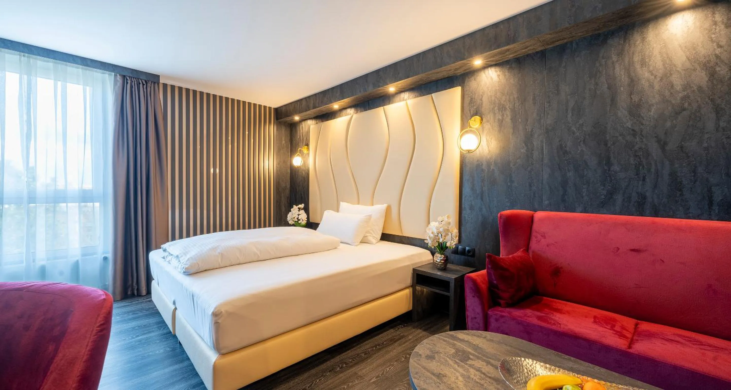 Photo of the whole room, Bed in PLAZA Premium Parkhotel Neu-Ulm