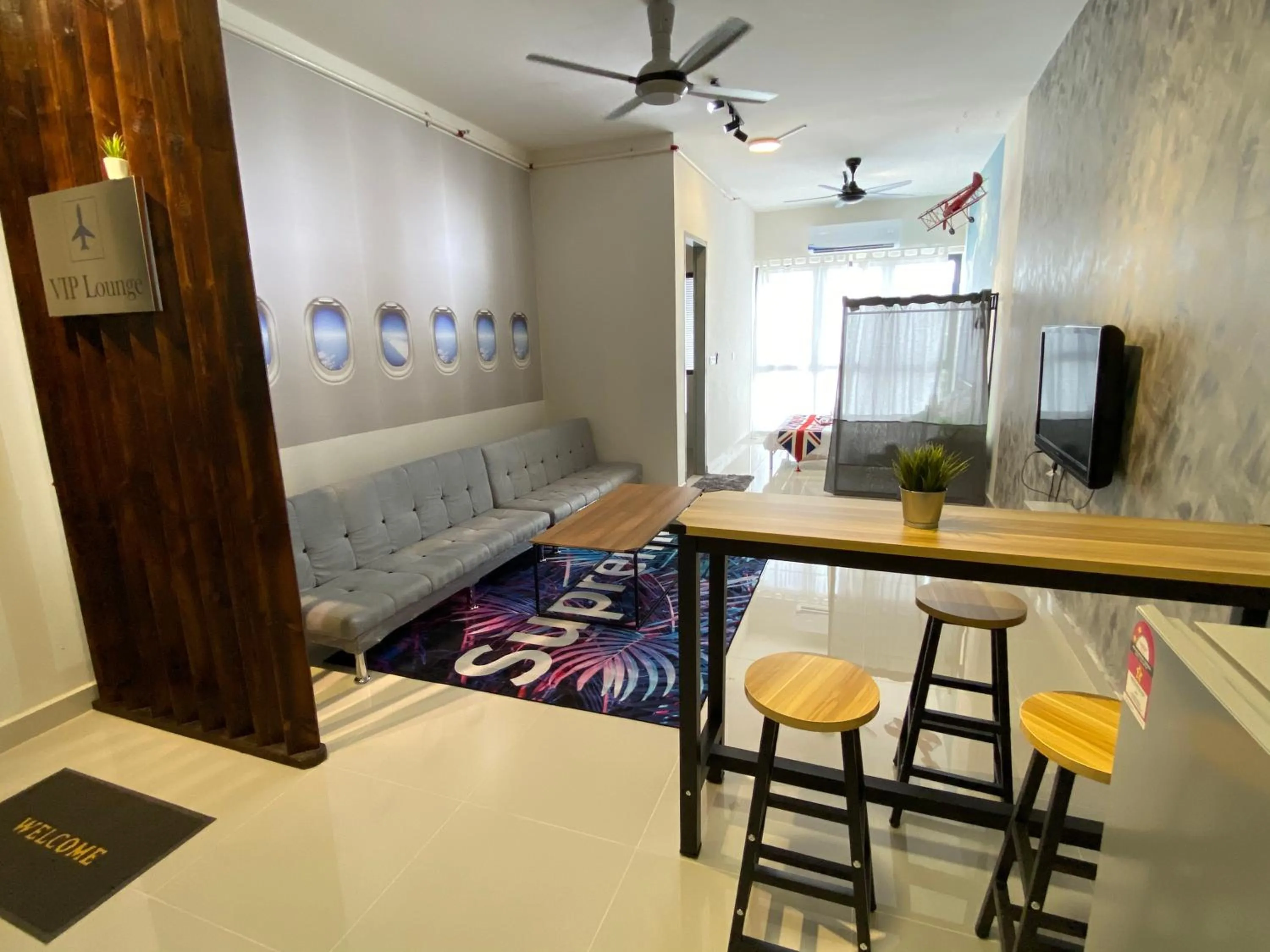 Living room, Bed in Terminal VIP Lounge @ Near KLIA Sepang