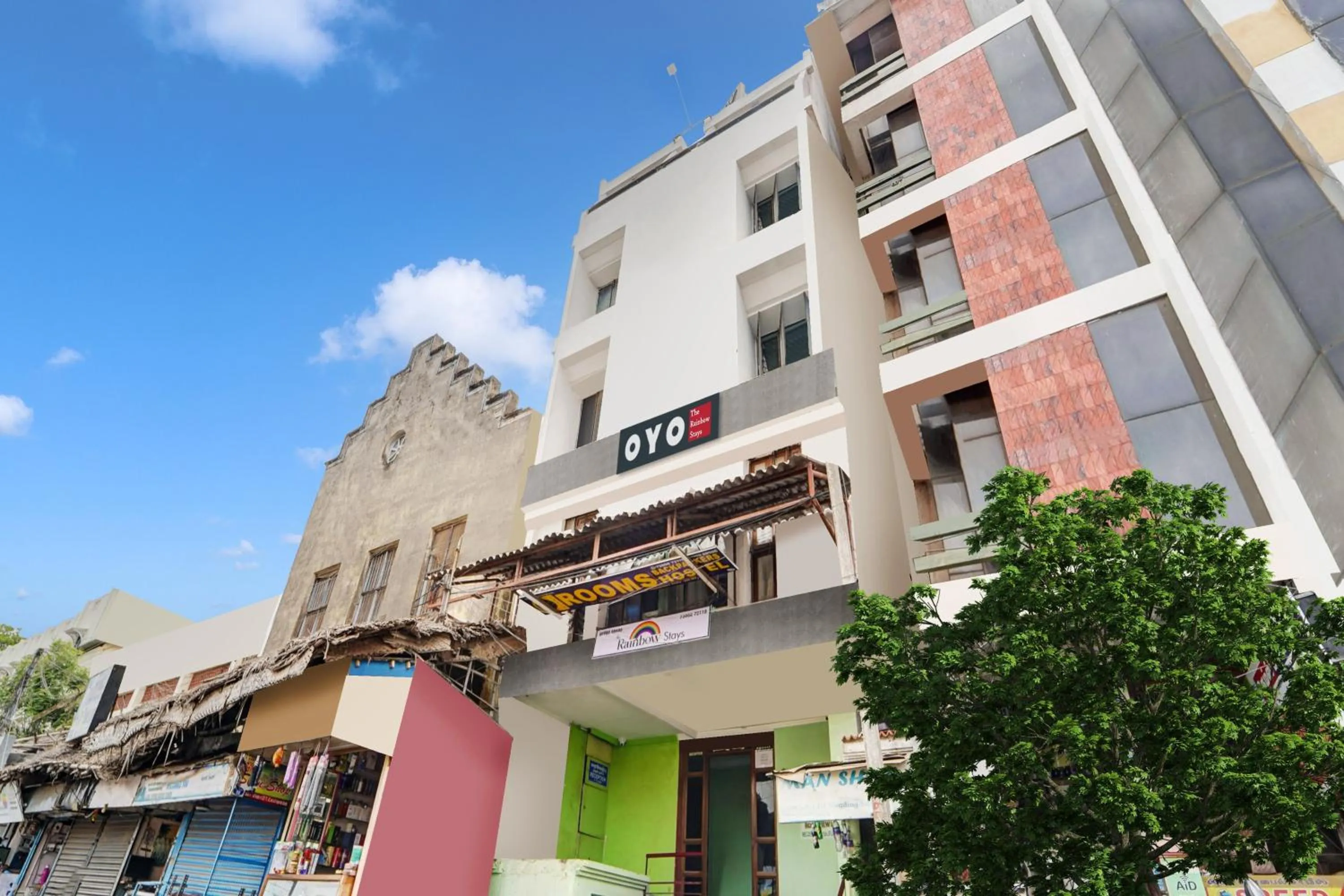 Facade/entrance in Hotel O Rainbow Stays