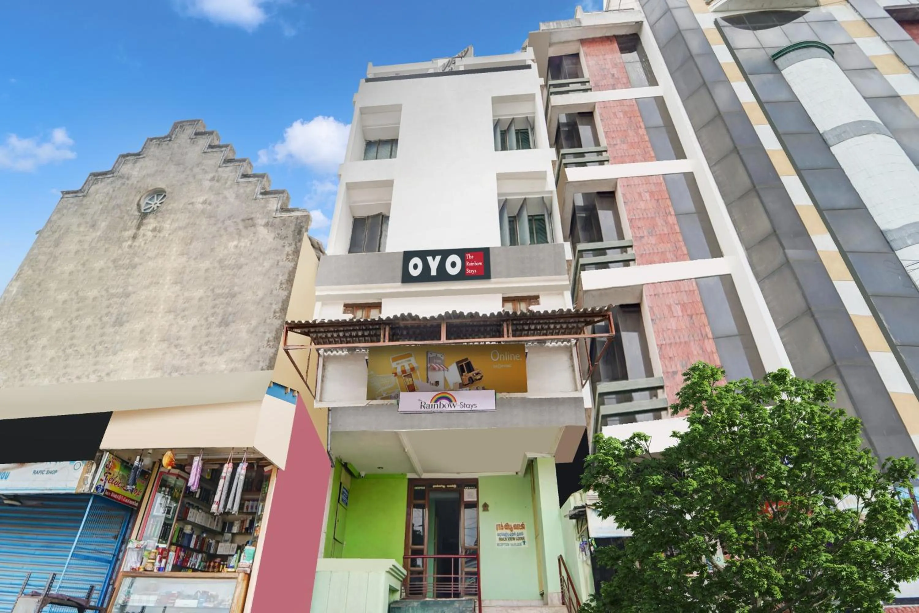 Facade/entrance in Hotel O Rainbow Stays