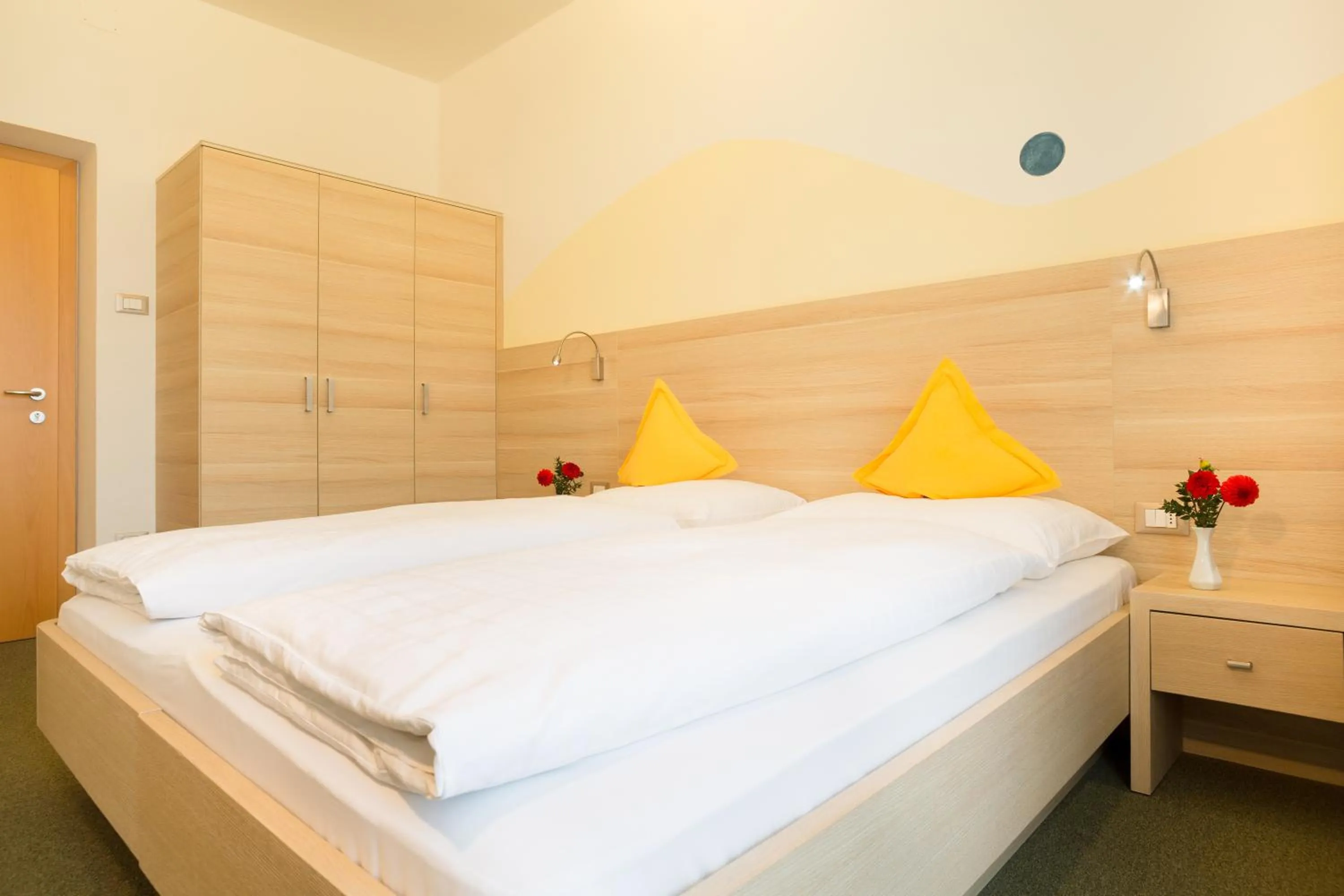 Bed in Hotel Gruberhof