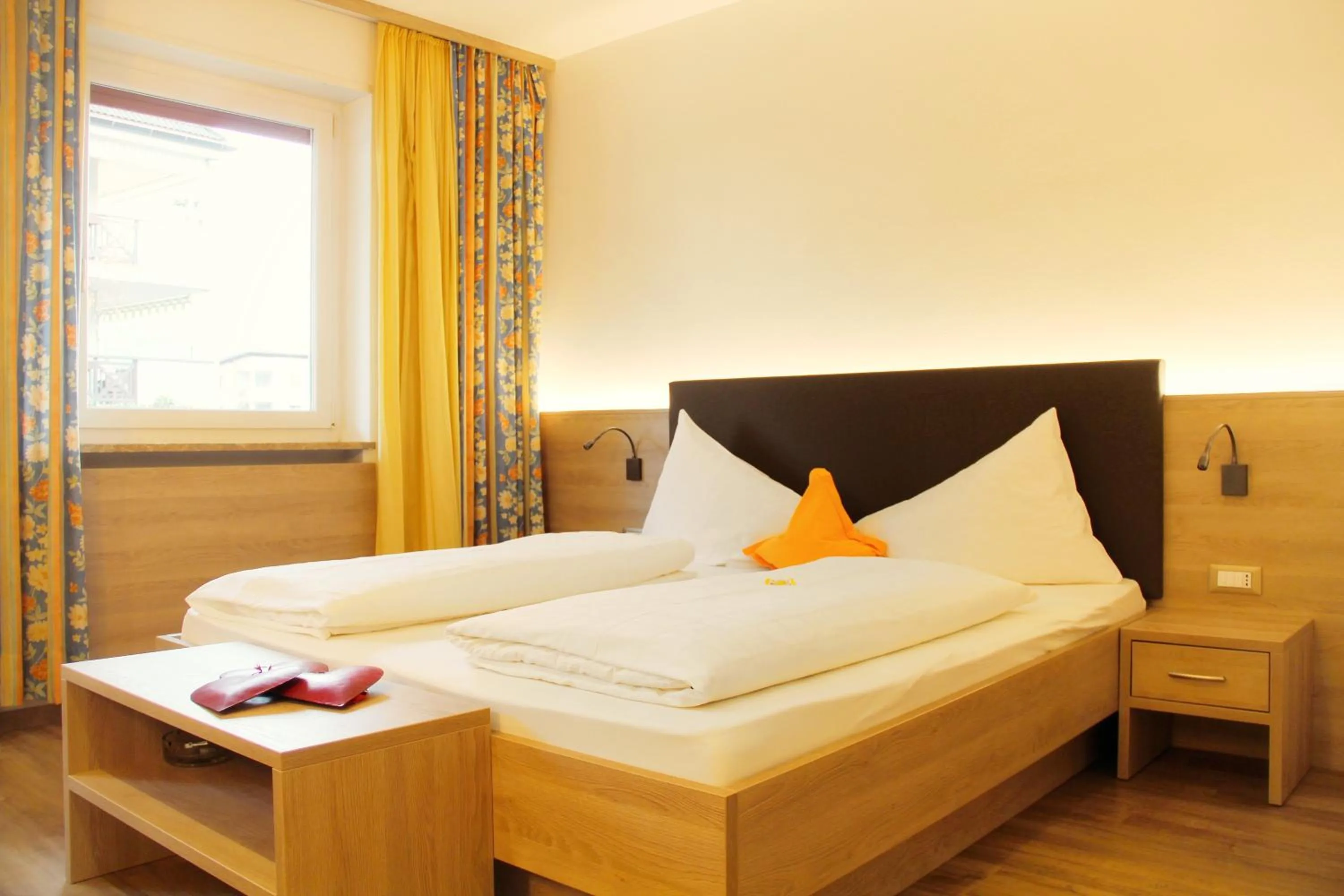 Bed in Hotel Gruberhof