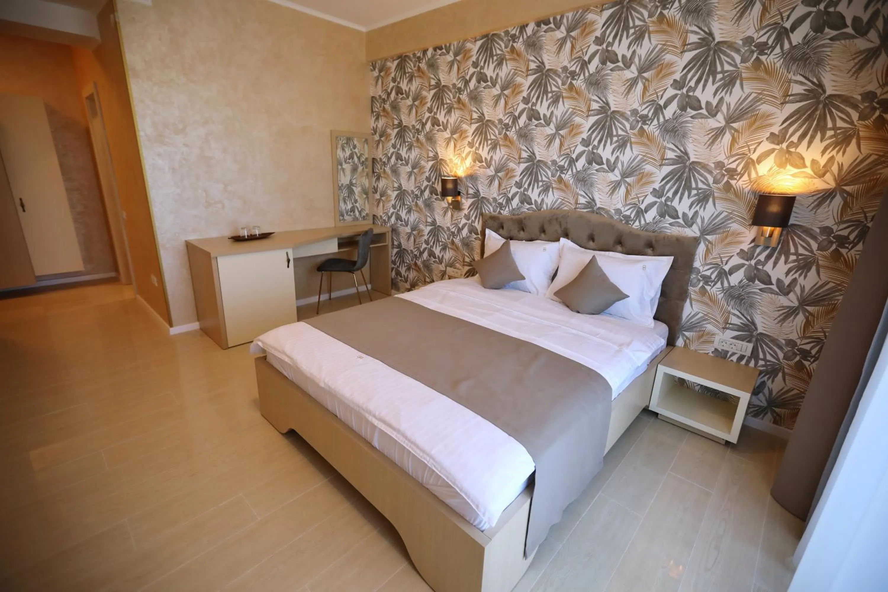 Bed in Hotel Grand Dedal