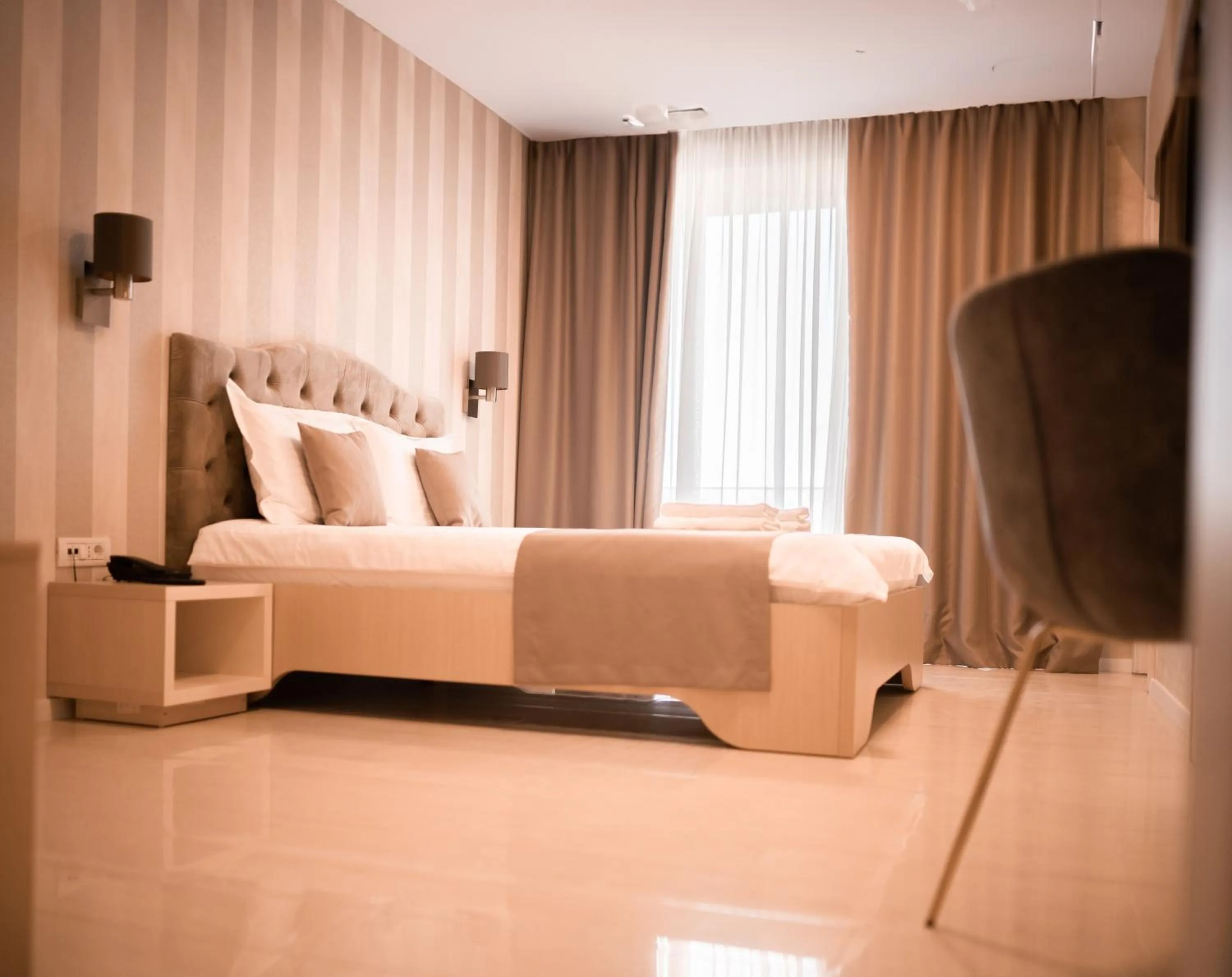 Bed in Hotel Grand Dedal