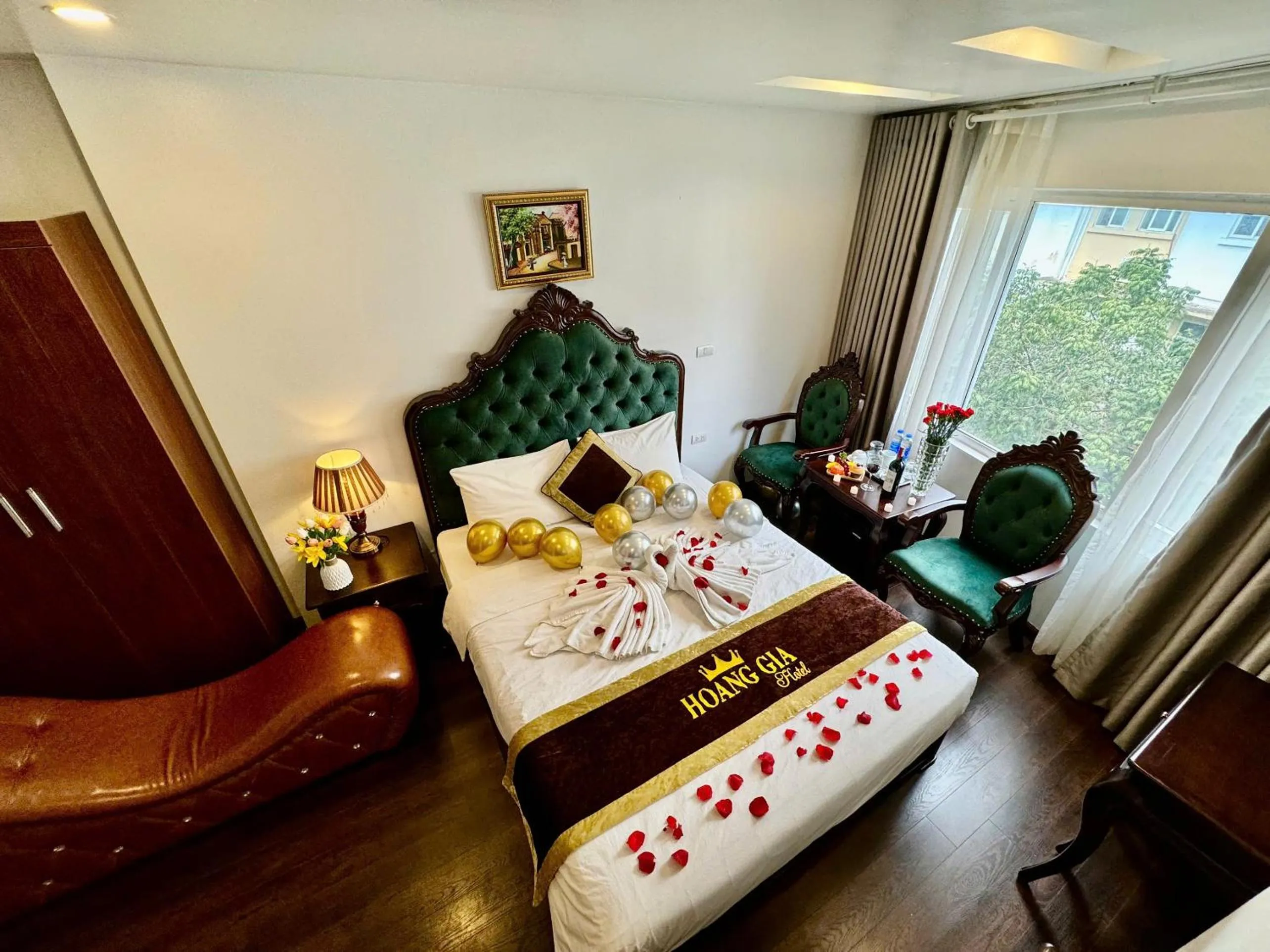 Bed in Hoàng Gia Hotel Nhân Hòa