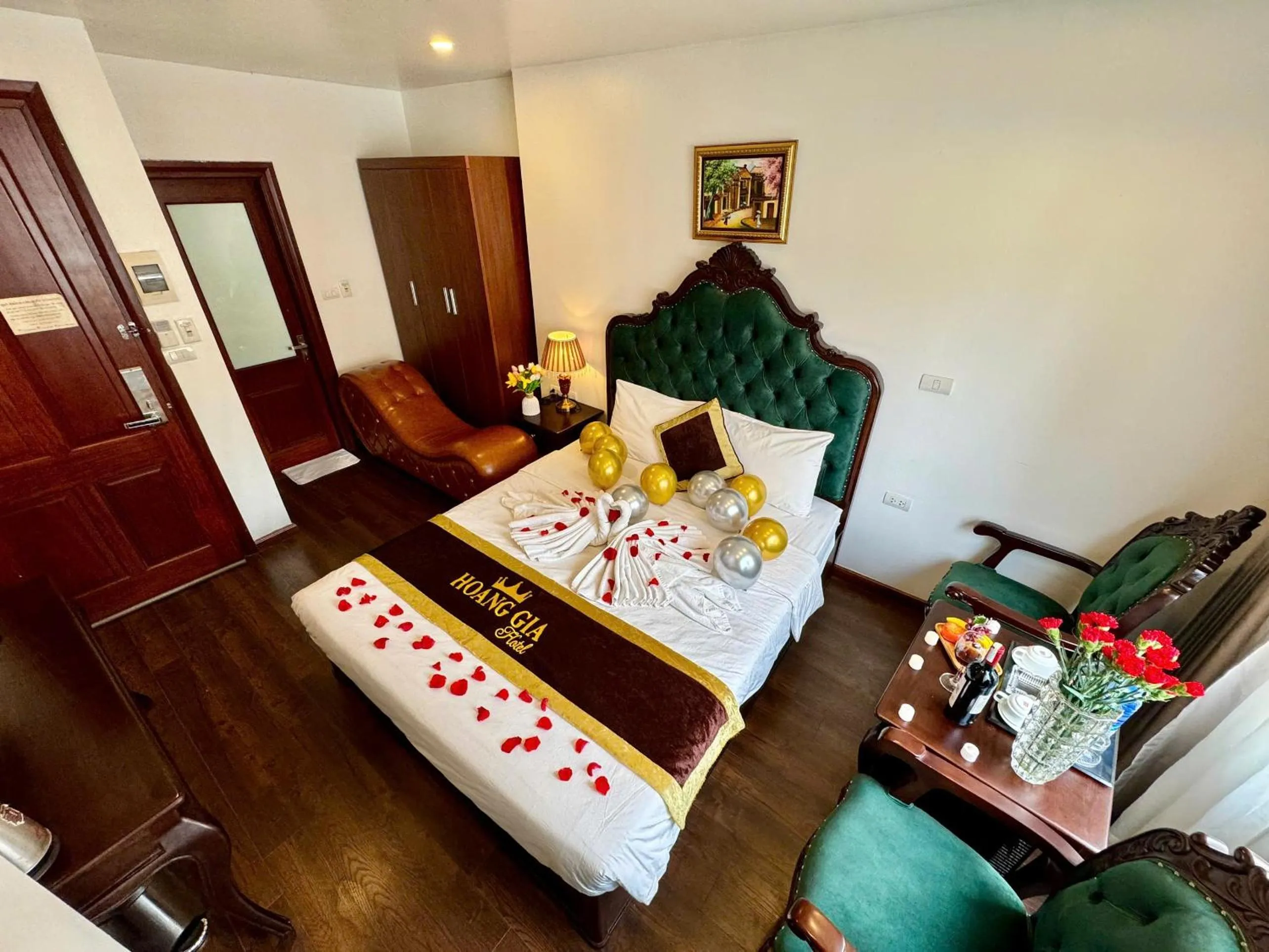 Bed in Hoàng Gia Hotel Nhân Hòa